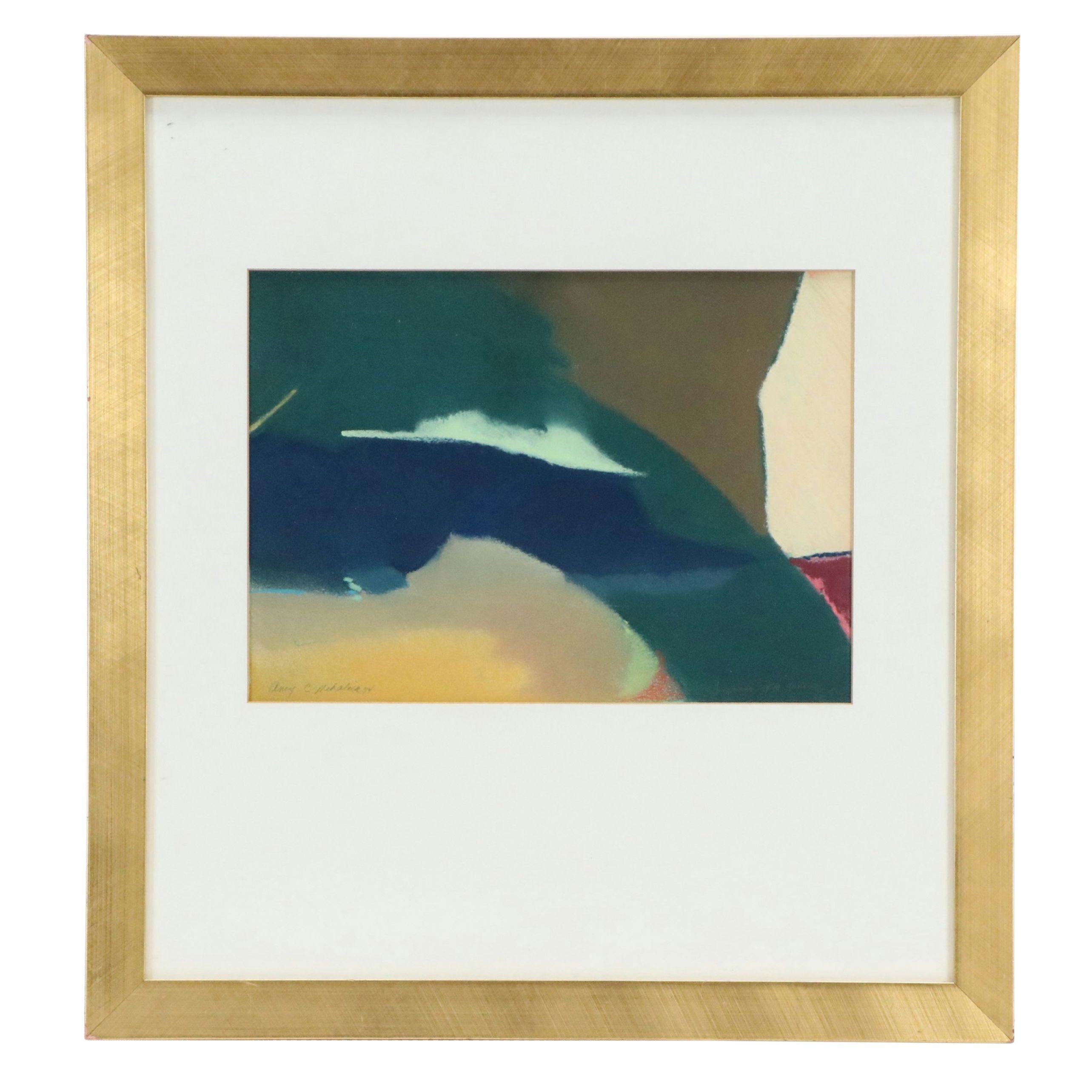 Amy C. Mehalick Abstract Chalk Pastel Drawing "Summer Gem Tones," 1994