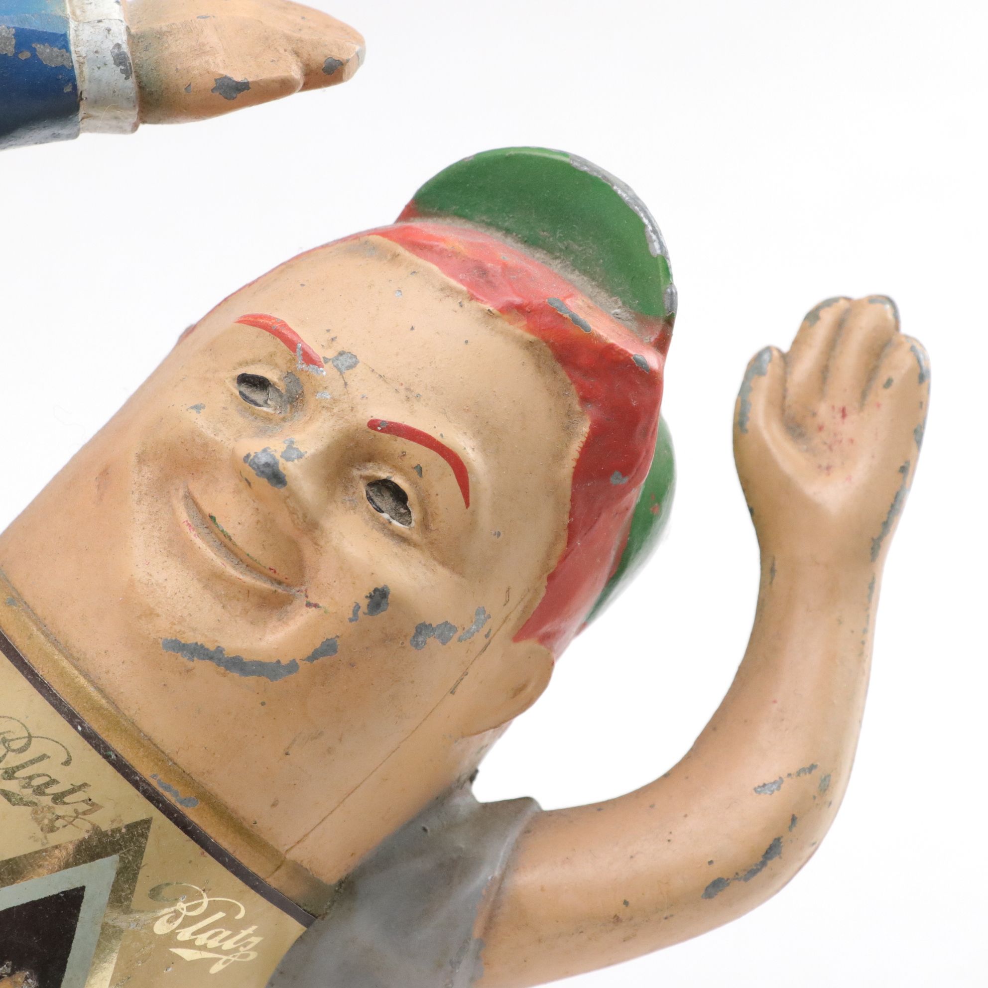 Blatz Beer "Brings You The Braves on TV" Baseball Bar Display