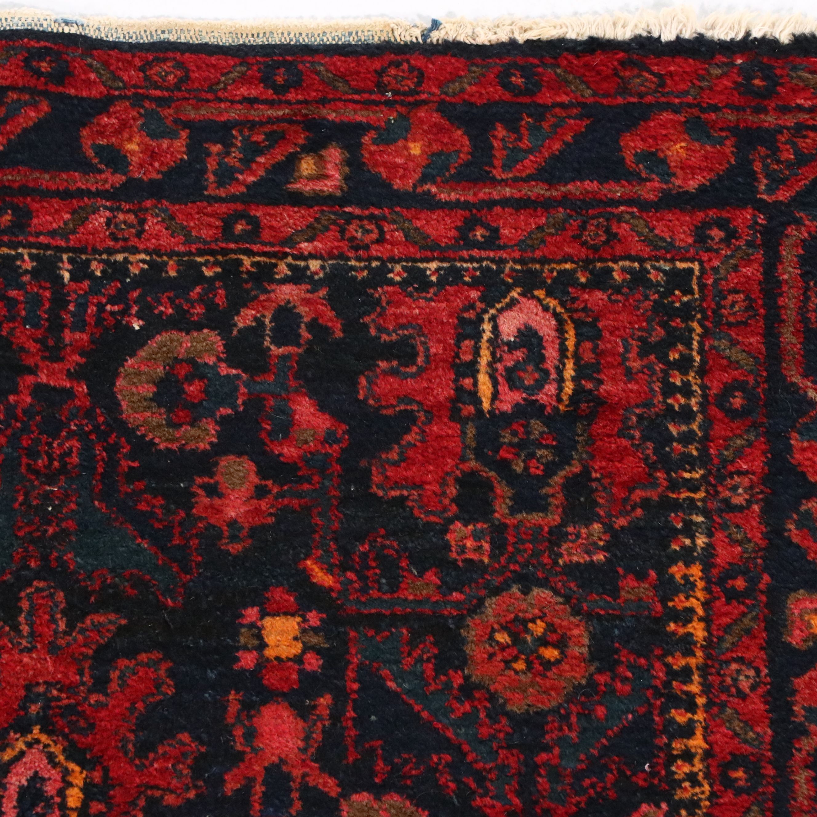 3'6 x 4'11 Hand-Knotted Persian Hamadan Accent Rug