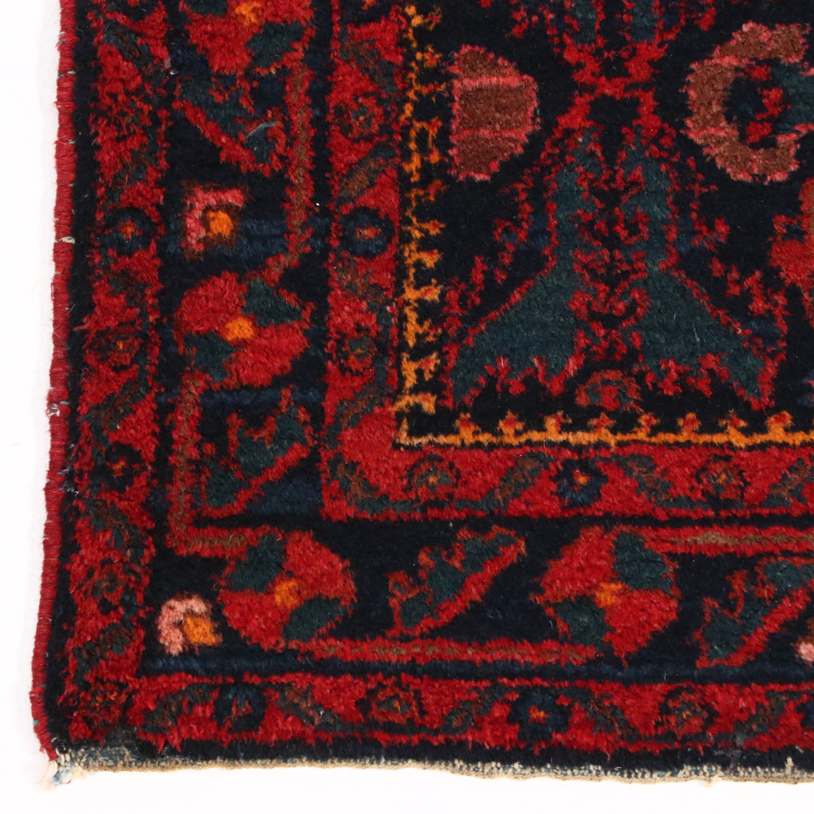3'6 x 4'11 Hand-Knotted Persian Hamadan Accent Rug