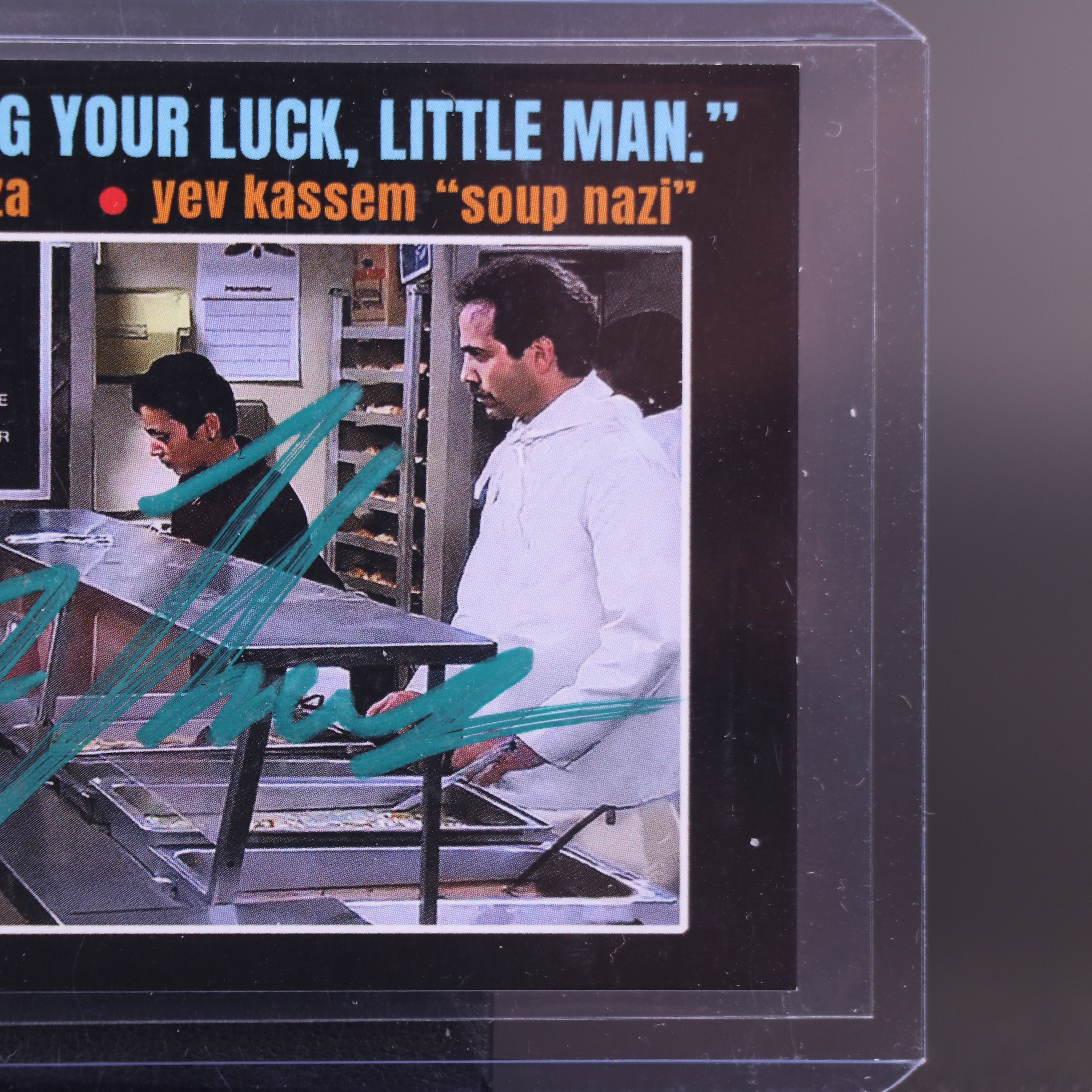 Larry Thomas Signed “Seinfeld” Custom Trading Card, JSA