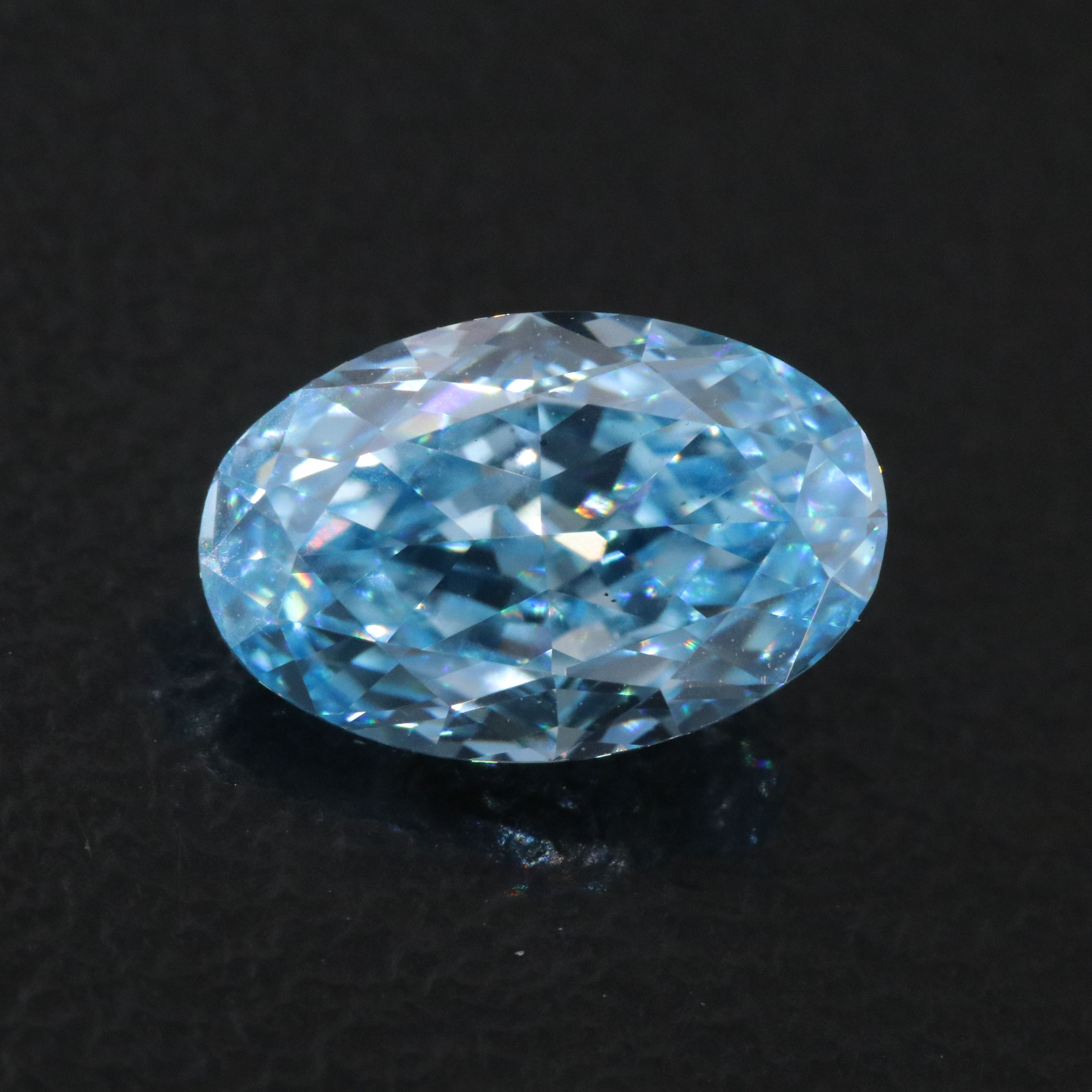 Loose 1.70 CT Fancy Vivid Blue Lab Grown Diamond with IGI Report