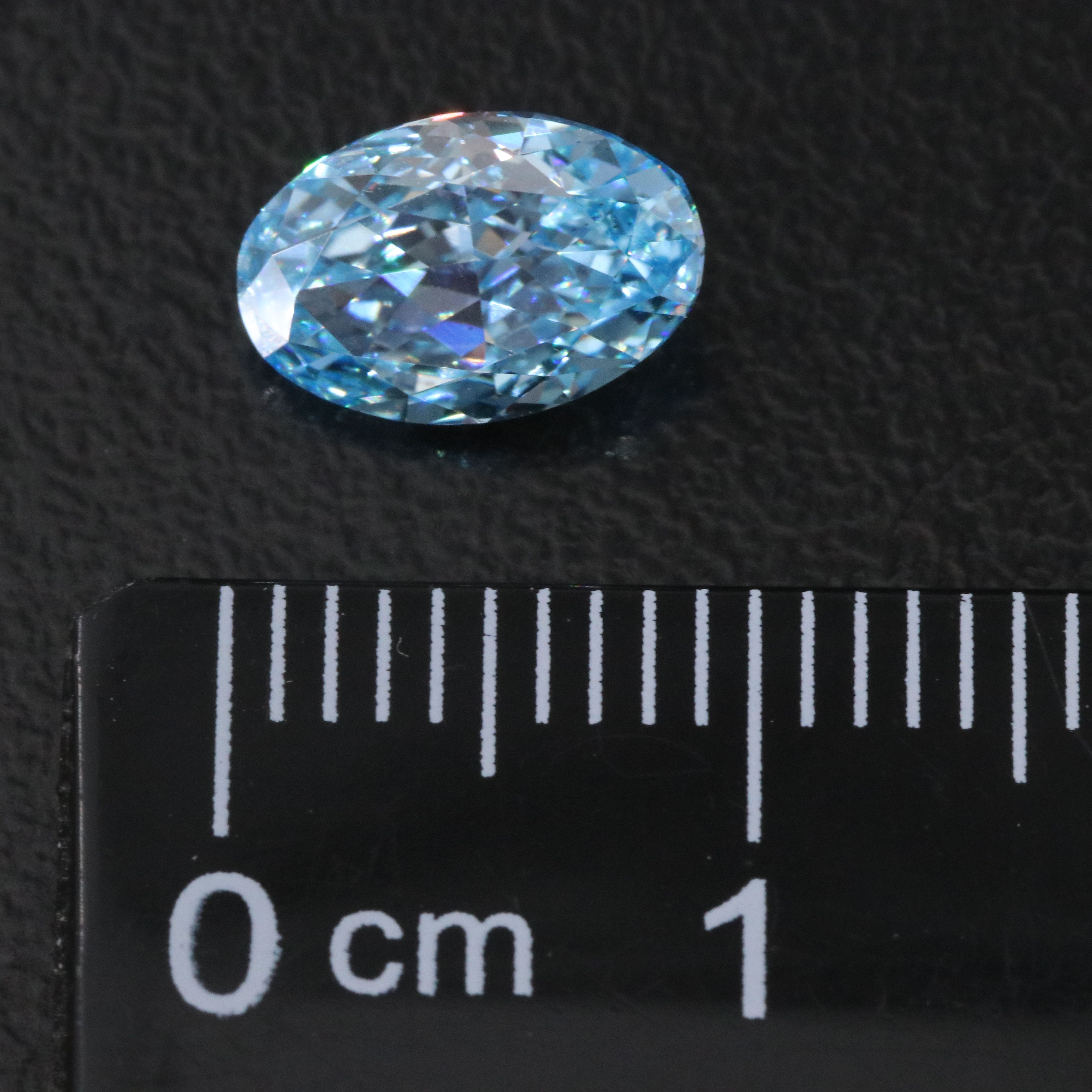 Loose 1.70 CT Fancy Vivid Blue Lab Grown Diamond with IGI Report