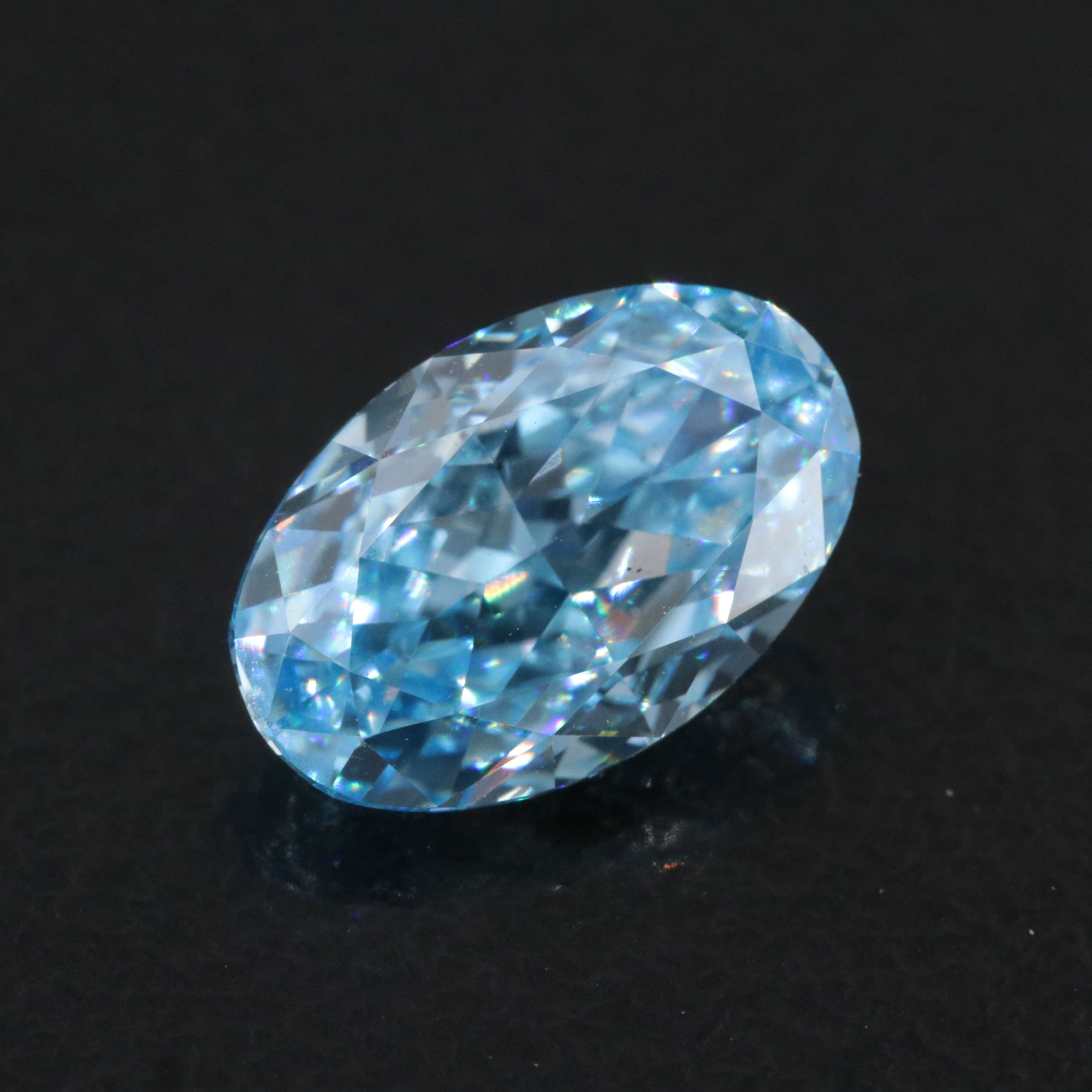 Loose 1.70 CT Fancy Vivid Blue Lab Grown Diamond with IGI Report