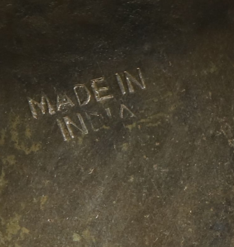 Indian Ornate Metal Box with Glass Bead Inlays