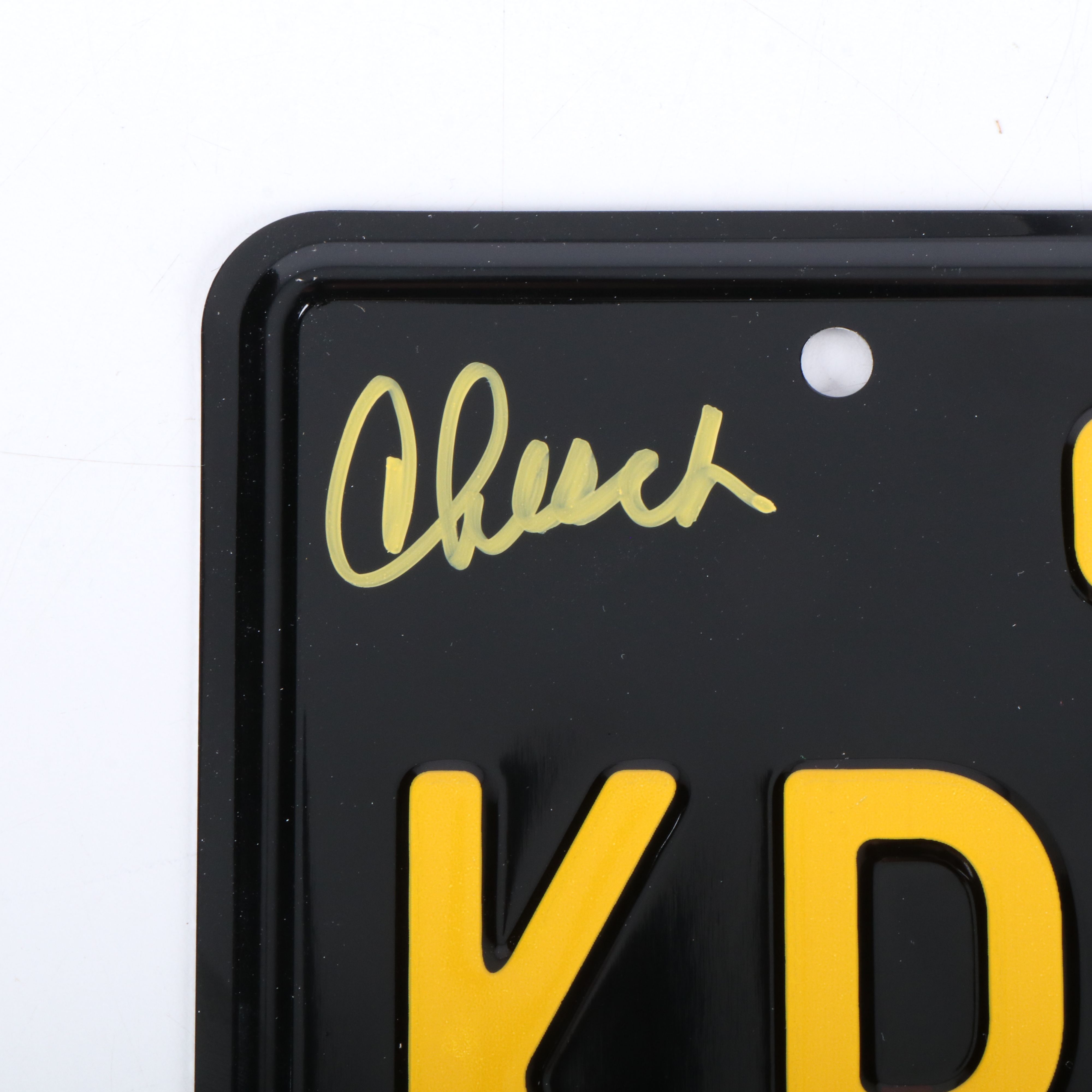 Cheech Marin and Tommy Chong Signed "Up in Smoke" License Plate, Beckett