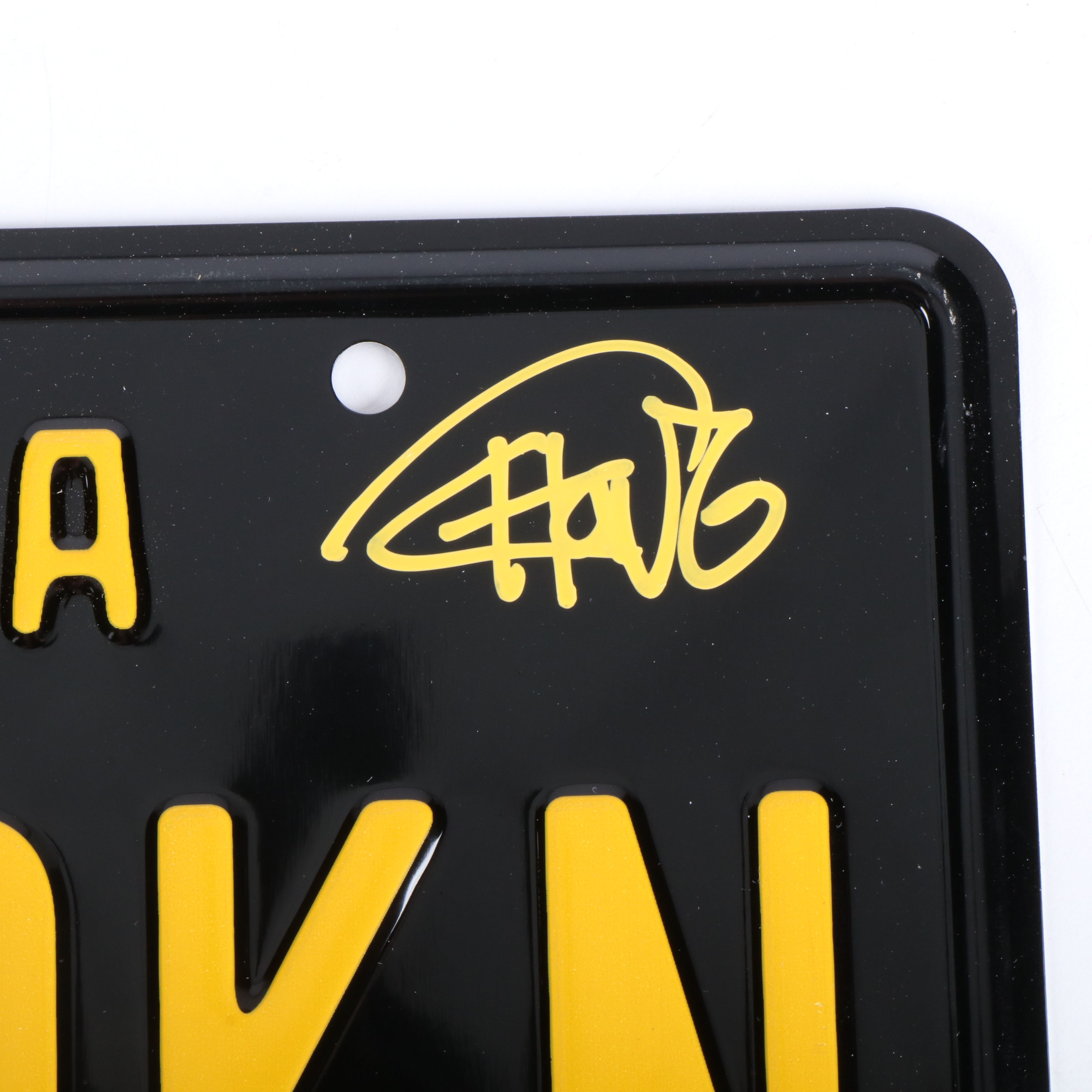 Cheech Marin and Tommy Chong Signed "Up in Smoke" License Plate, Beckett