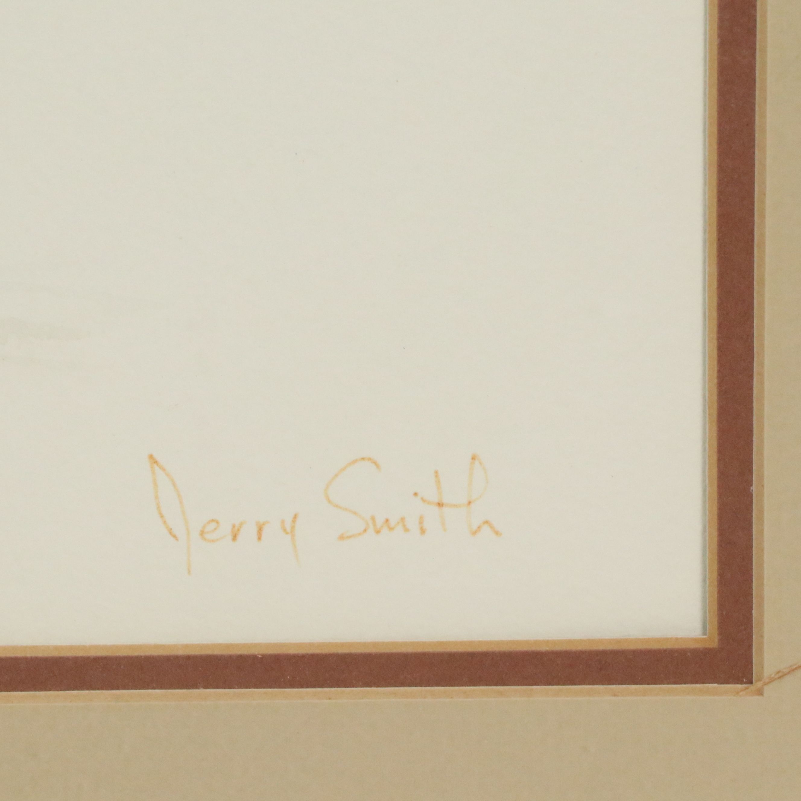 Jerry Smith Watercolor Painting of Tree, Late 20th to 21st Century