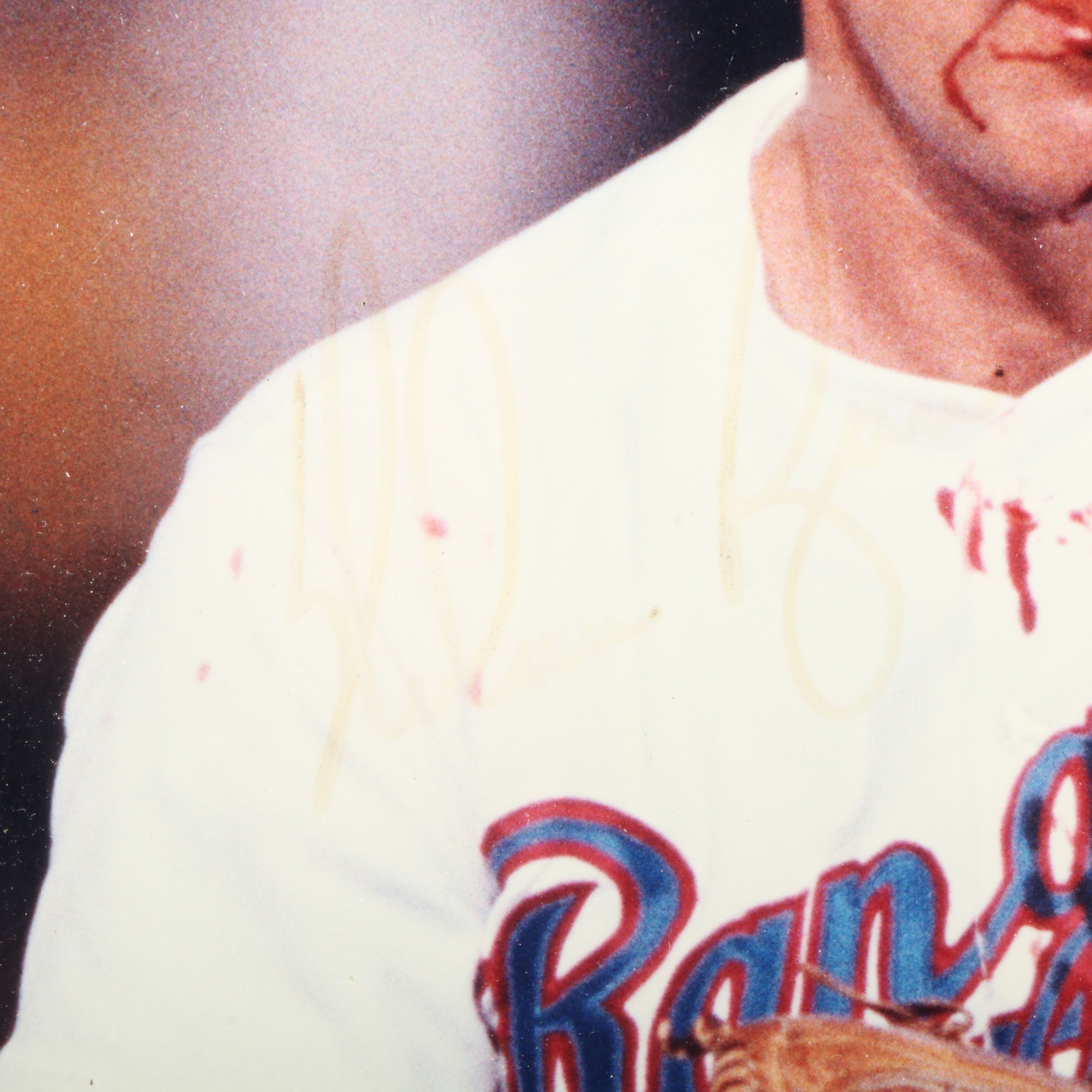 Nolan Ryan Signed "Nolan Knows Bo" Baseball Display