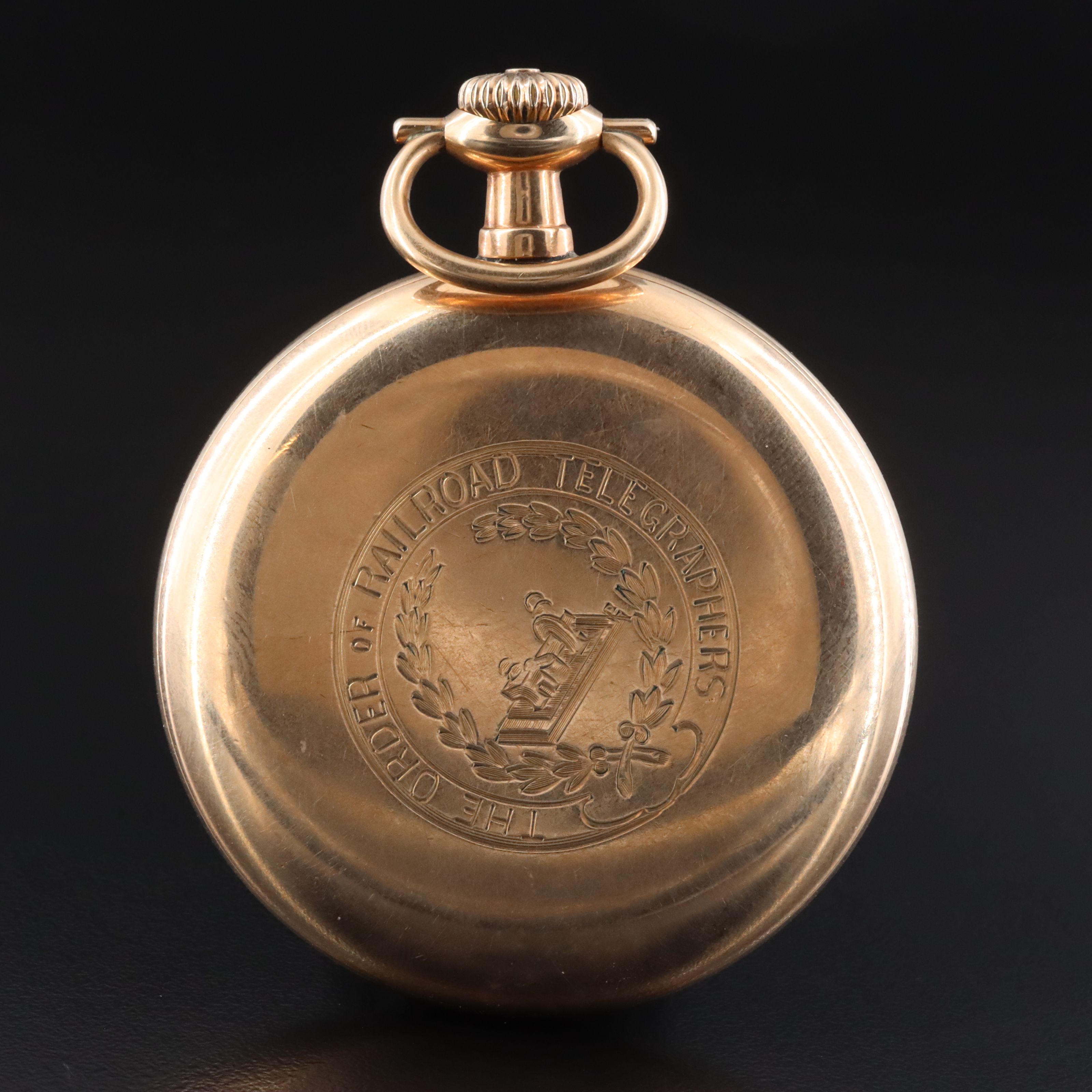 Burlington Watch Co. 1912 Burlington Special Gold-Tone Pocket Watch