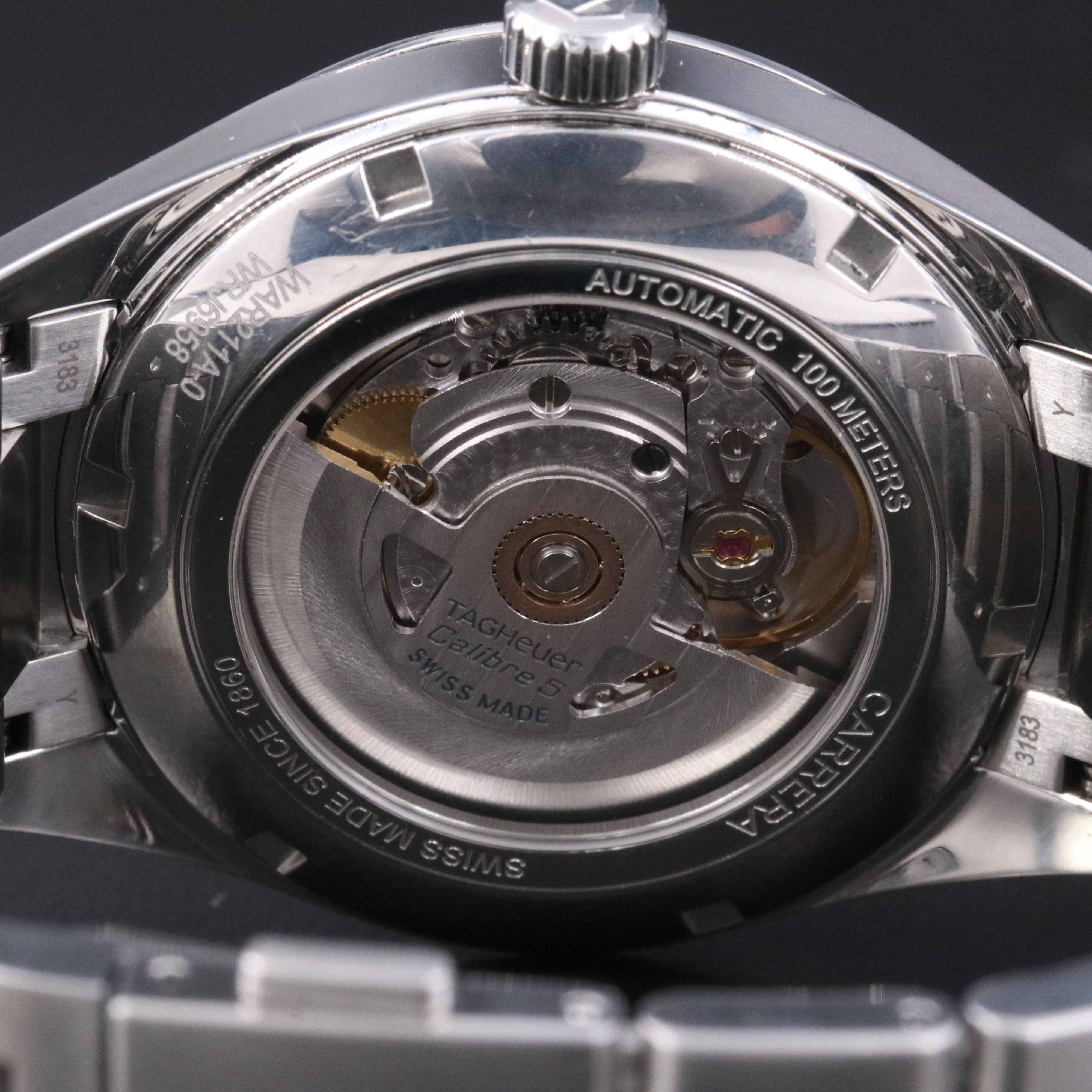 TAG Heuer Carrera Date Black Calibre 5 Automatic Watch WAR211A