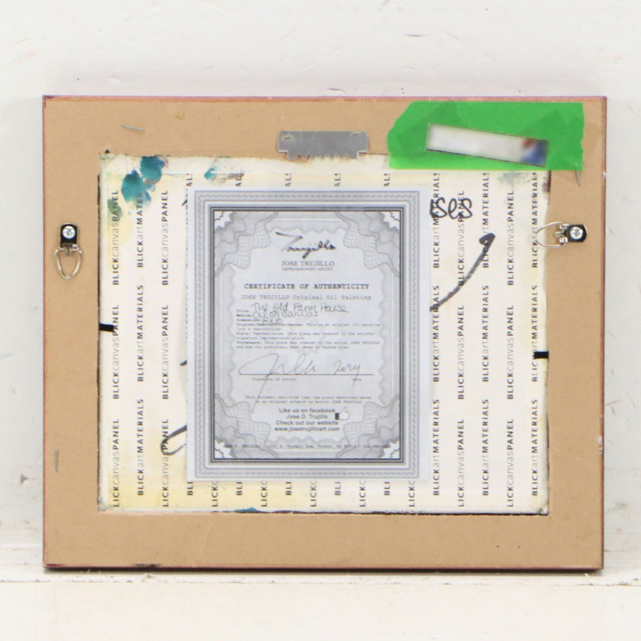 Jose Trujillo Landscape Oil Painting "The Old Farm House," 2024