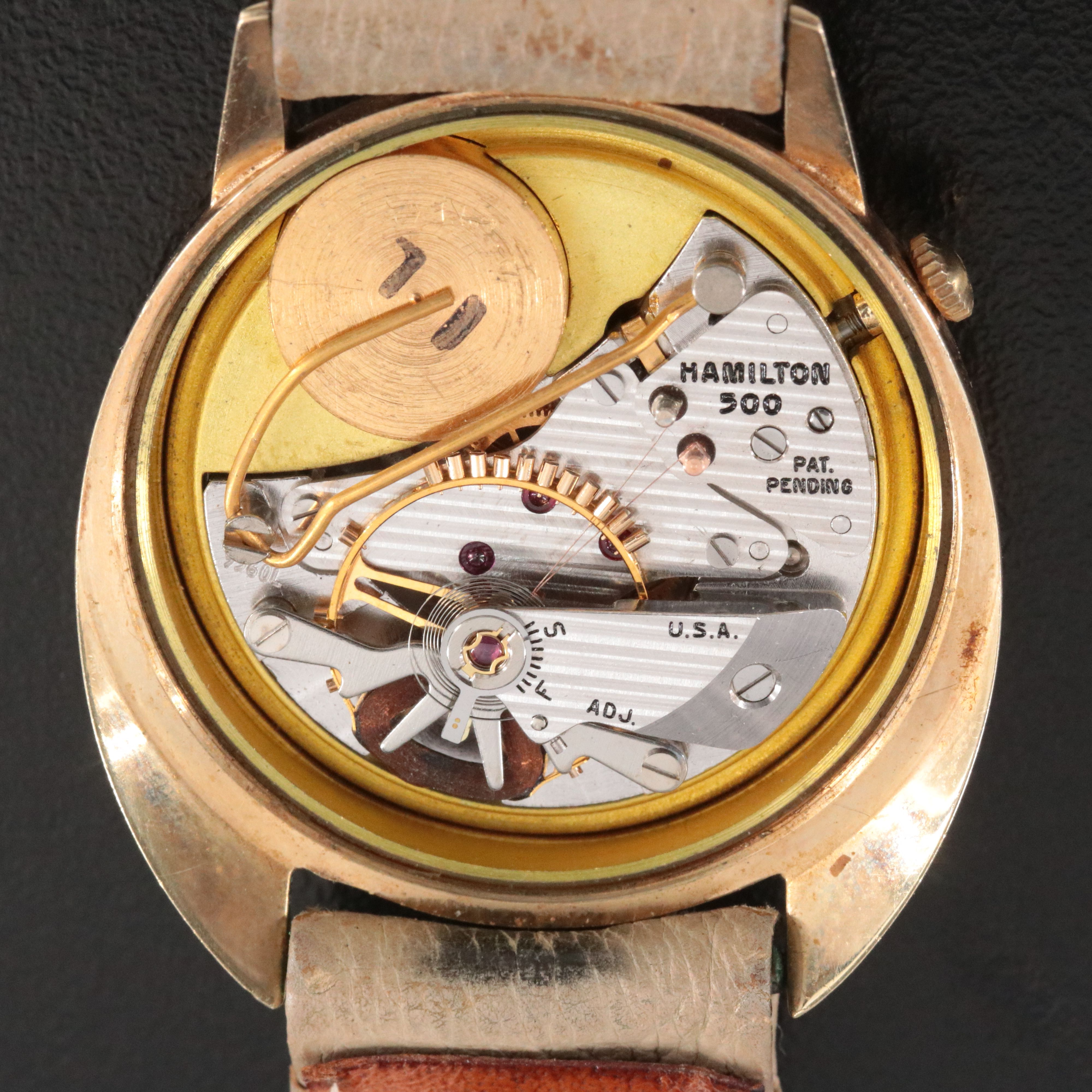Mid Century Modern 14K Hamilton Spectra Electric Award Watch
