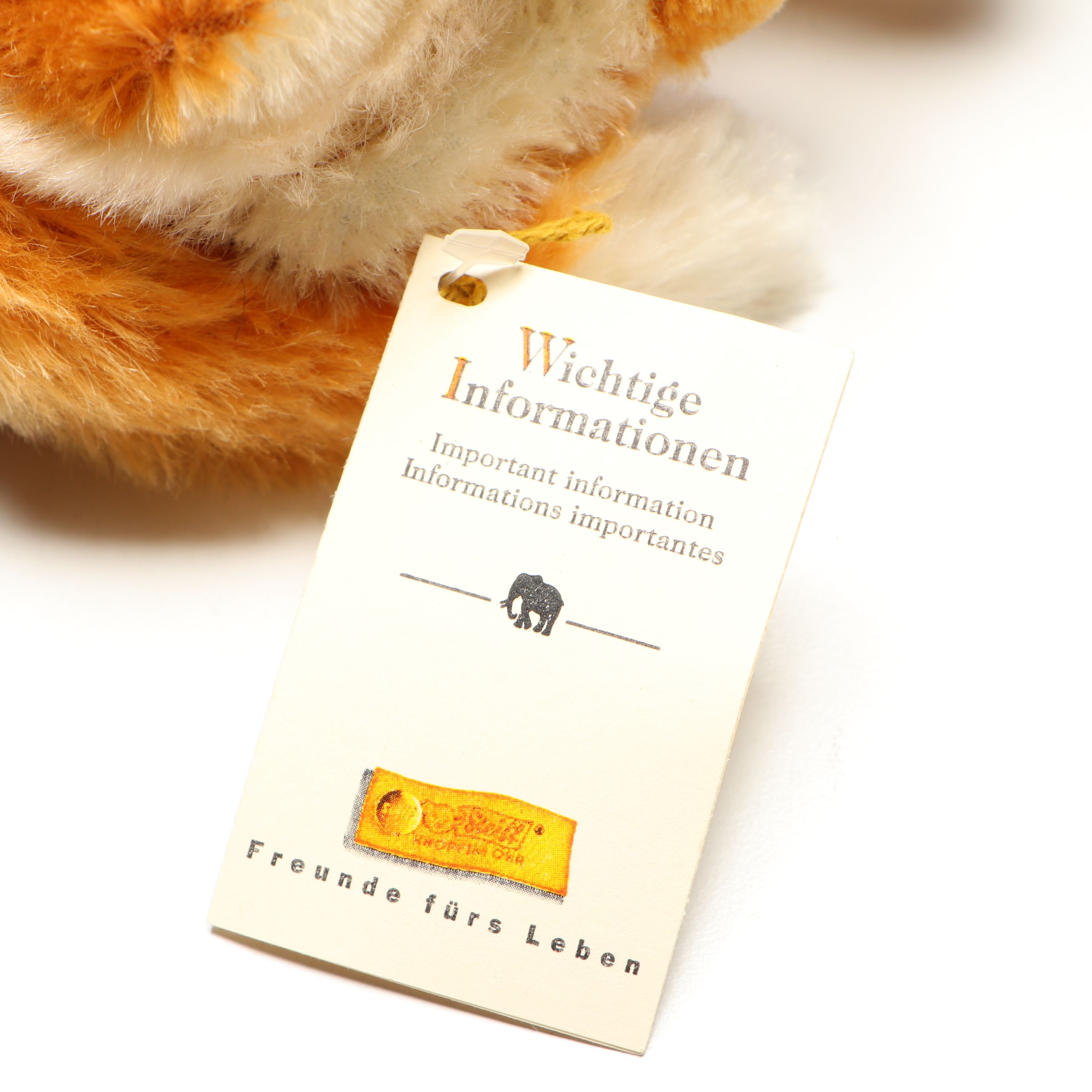 Steiff "Schäferhund," and "Fuchs" Mohair Stuffed Toys