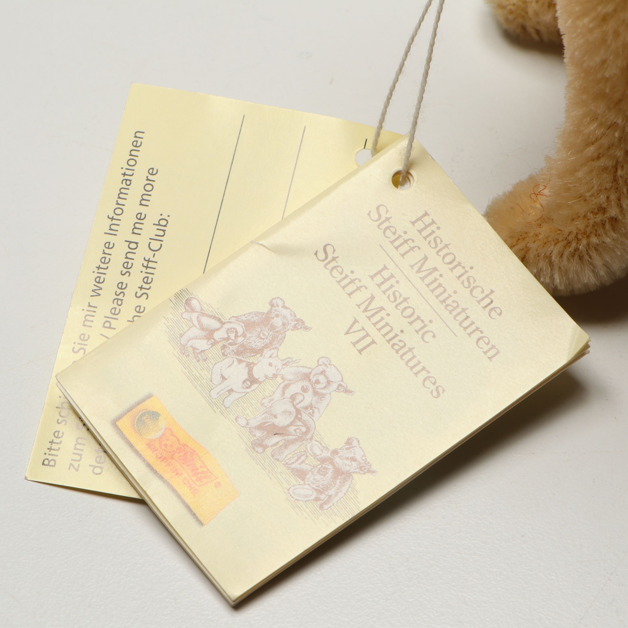 Steiff "Schäferhund," and "Fuchs" Mohair Stuffed Toys