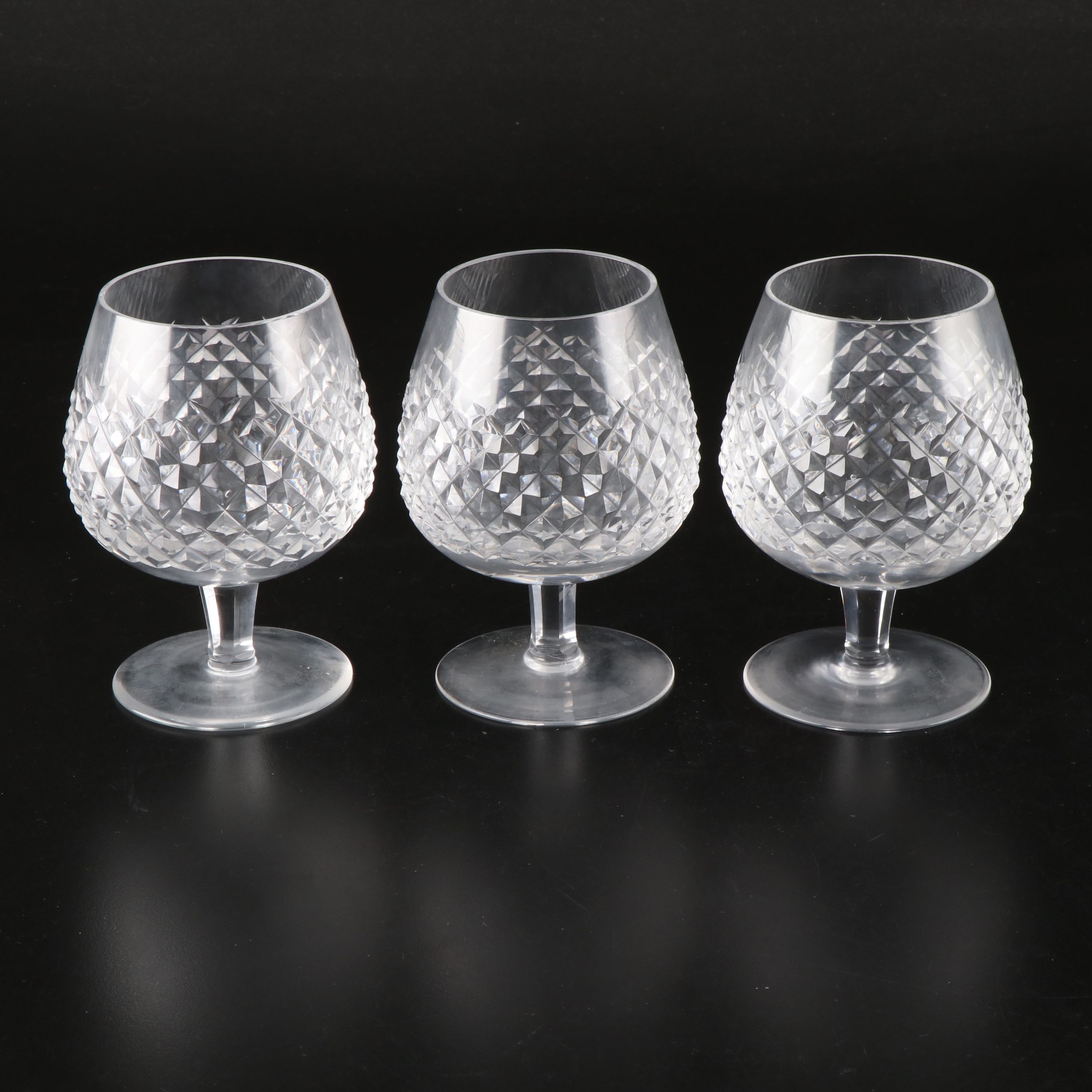 Waterford Crystal "Alana" Brandy Glasses and Decanter