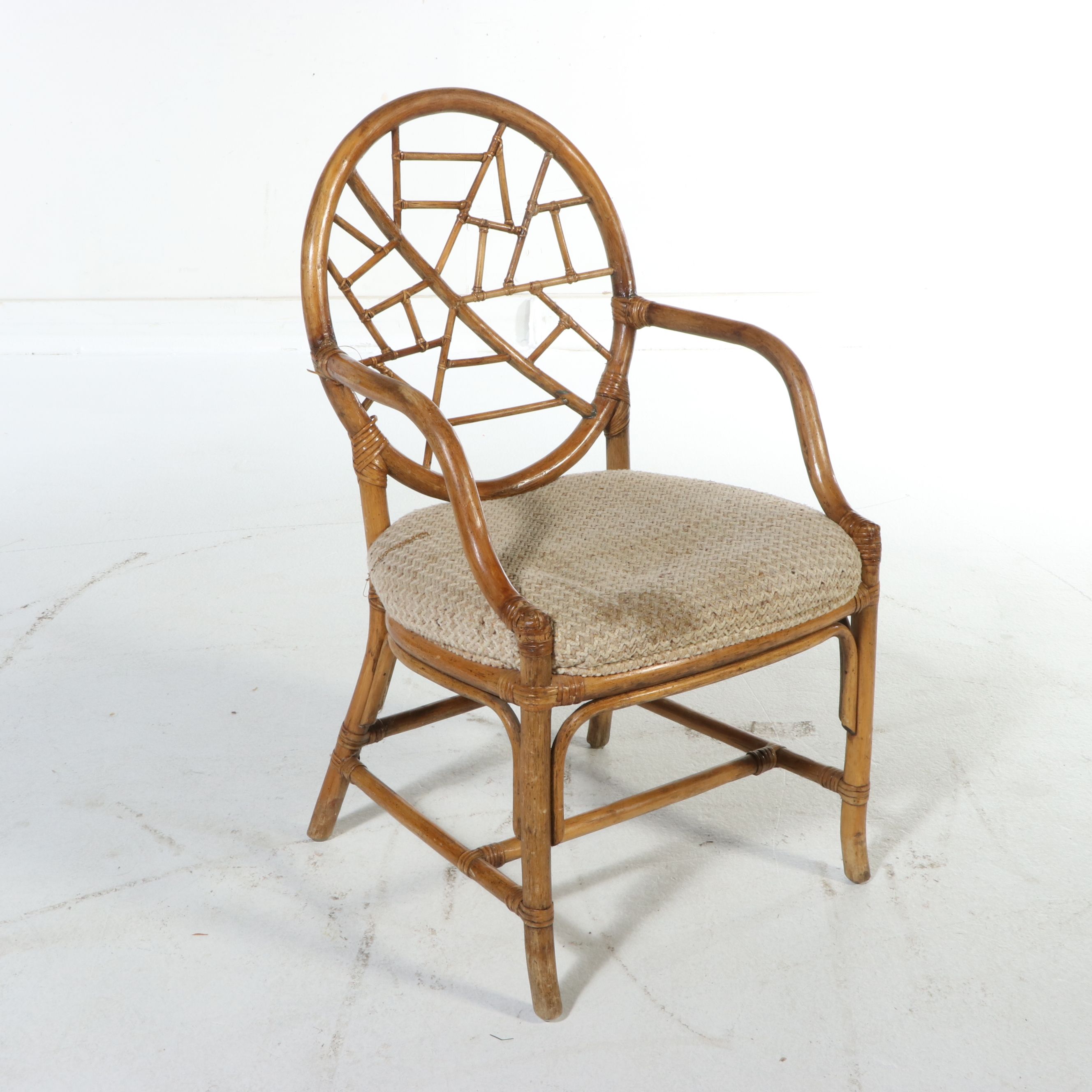 Set of Four Rattan Armchairs