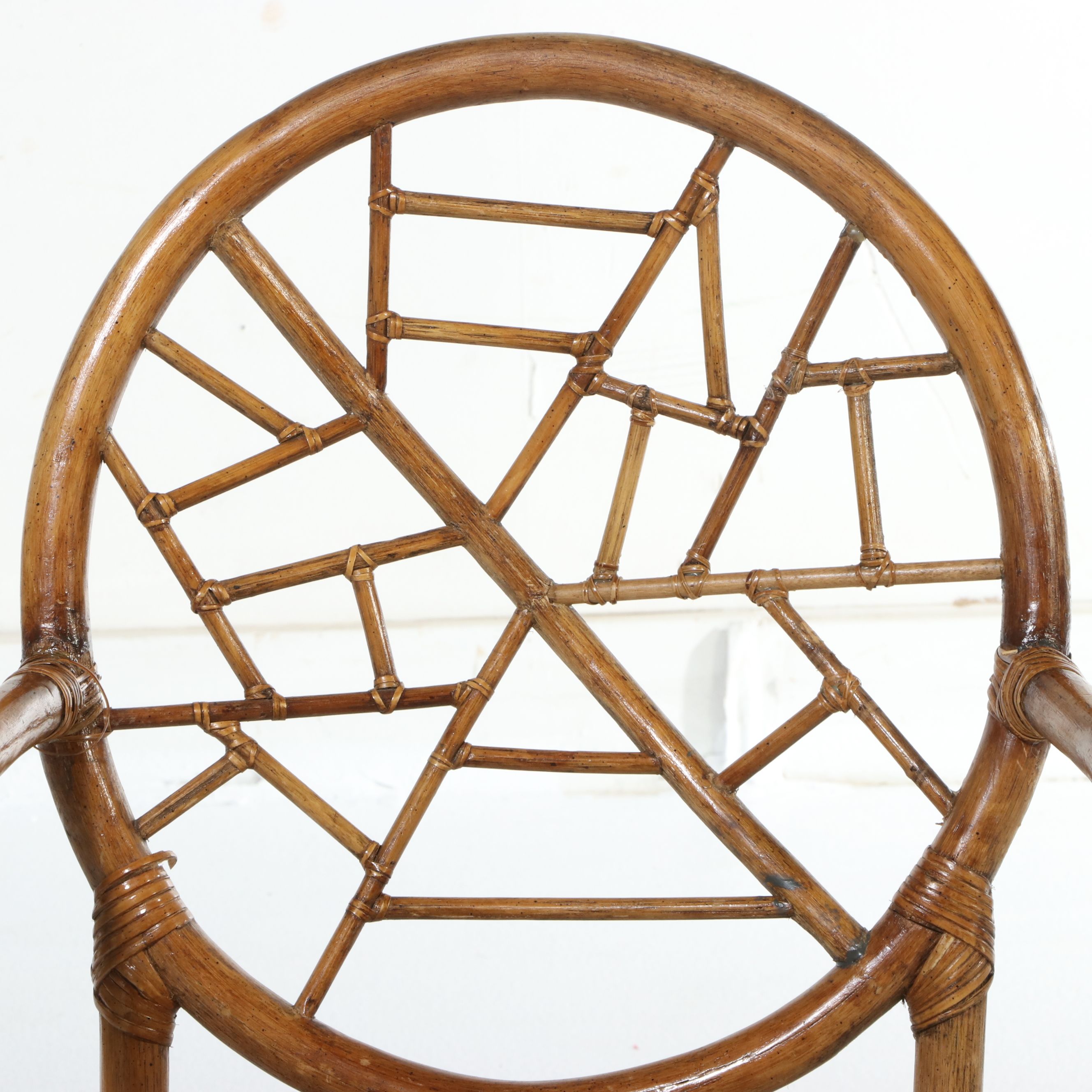 Set of Four Rattan Armchairs