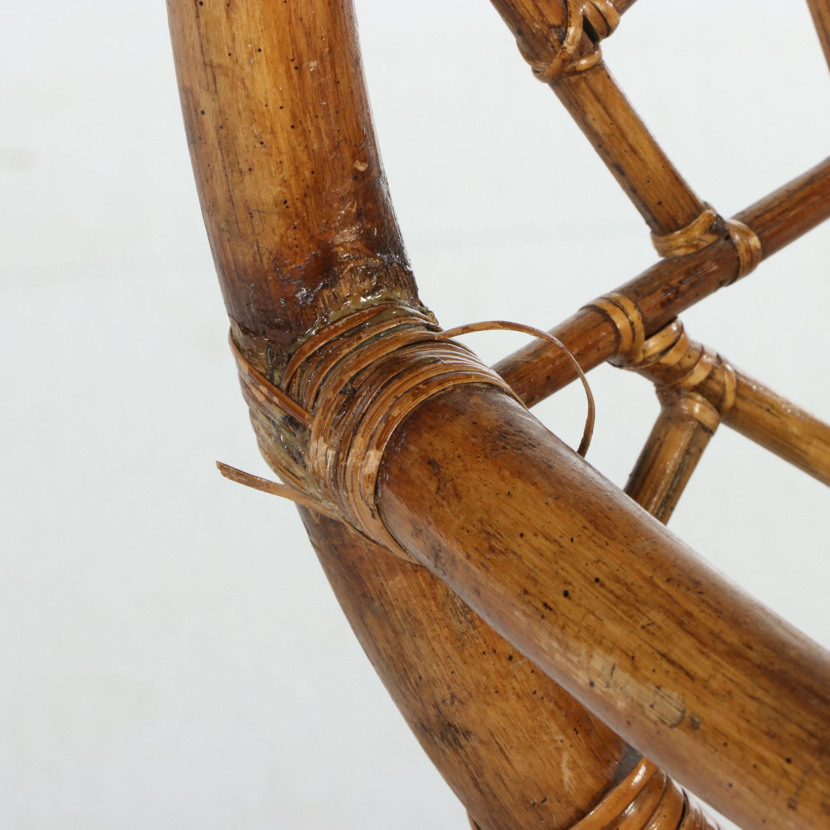 Set of Four Rattan Armchairs