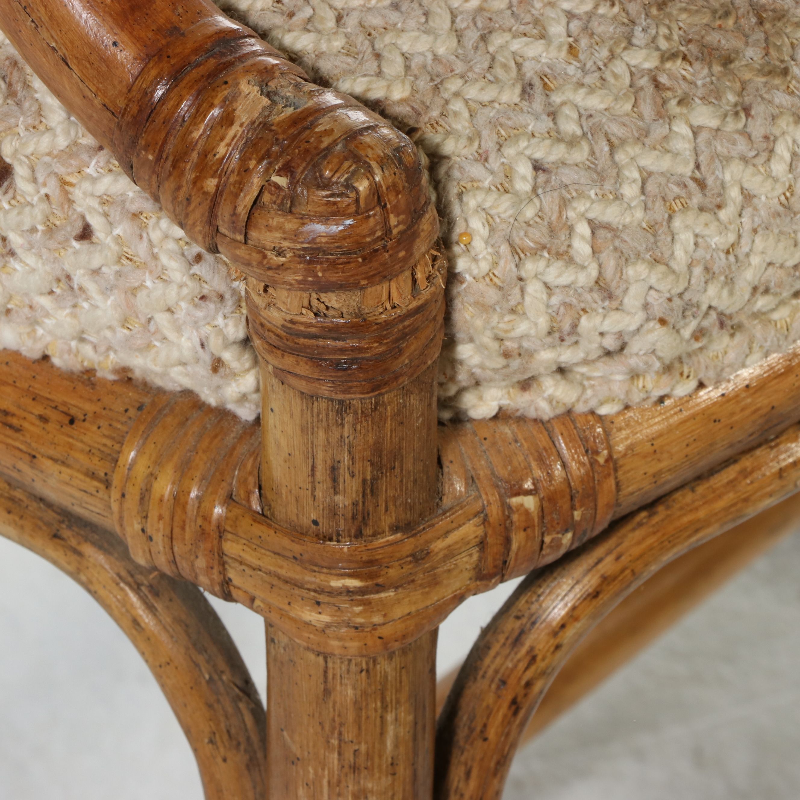 Set of Four Rattan Armchairs