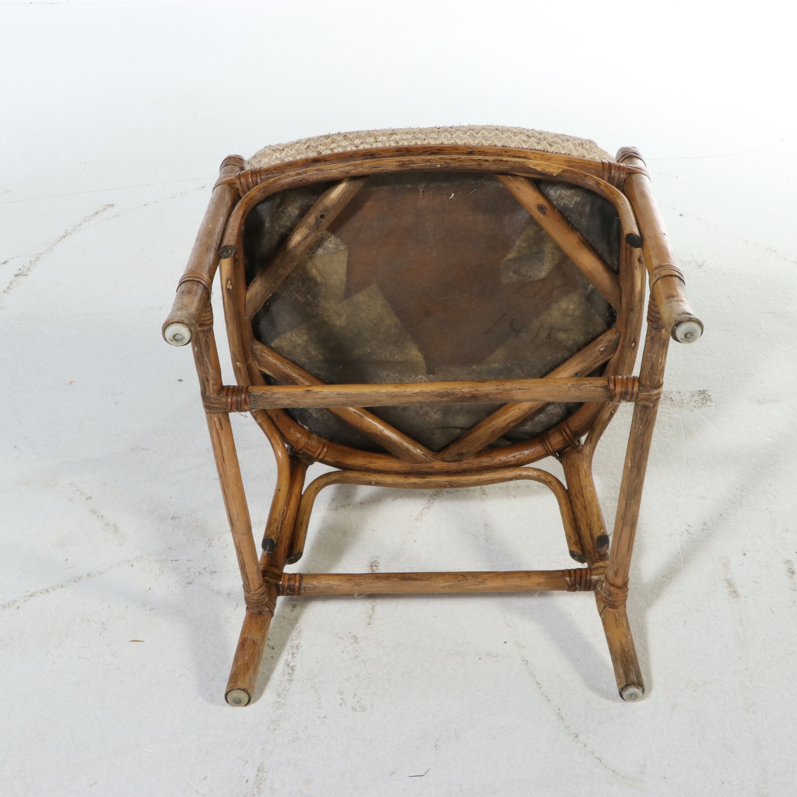 Set of Four Rattan Armchairs