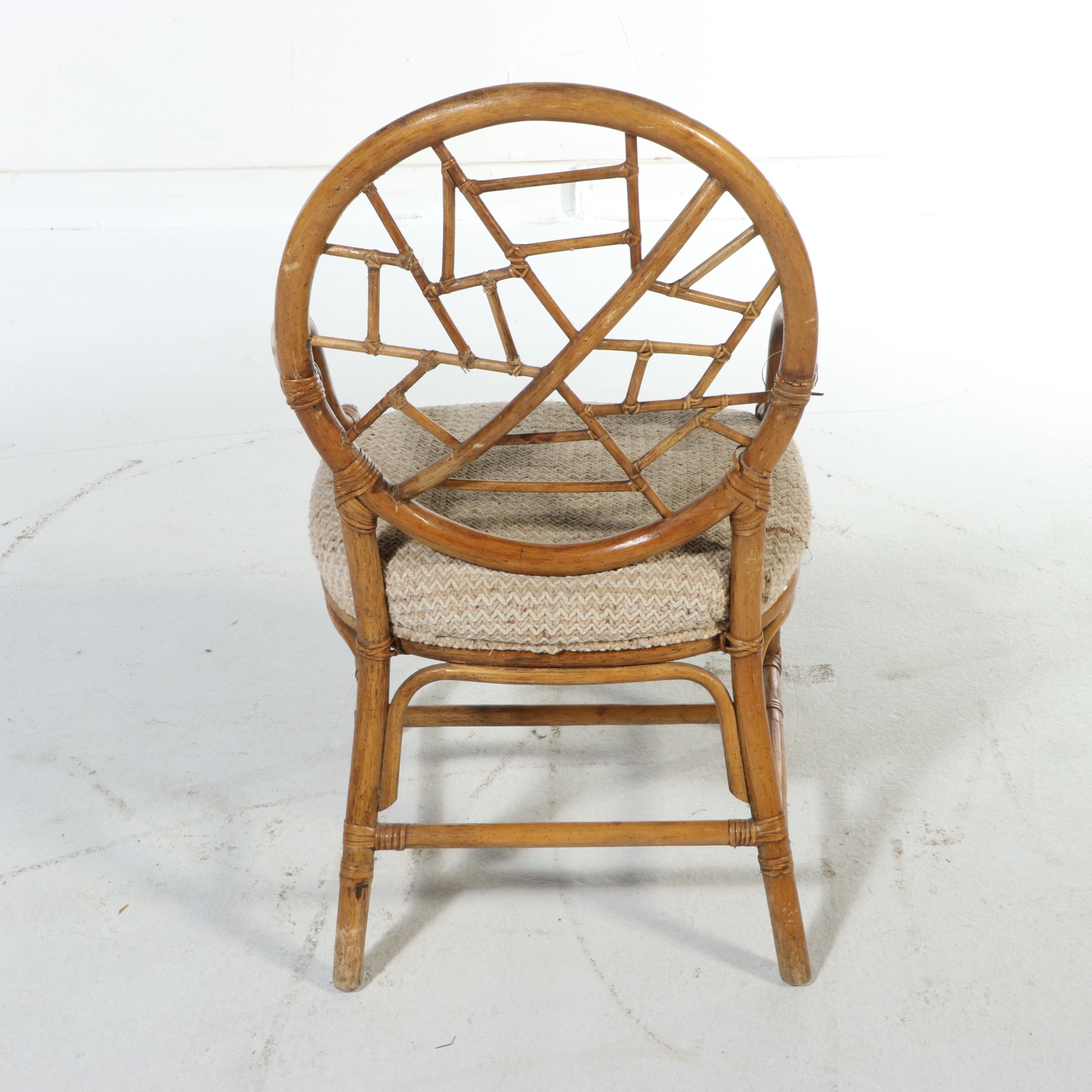 Set of Four Rattan Armchairs