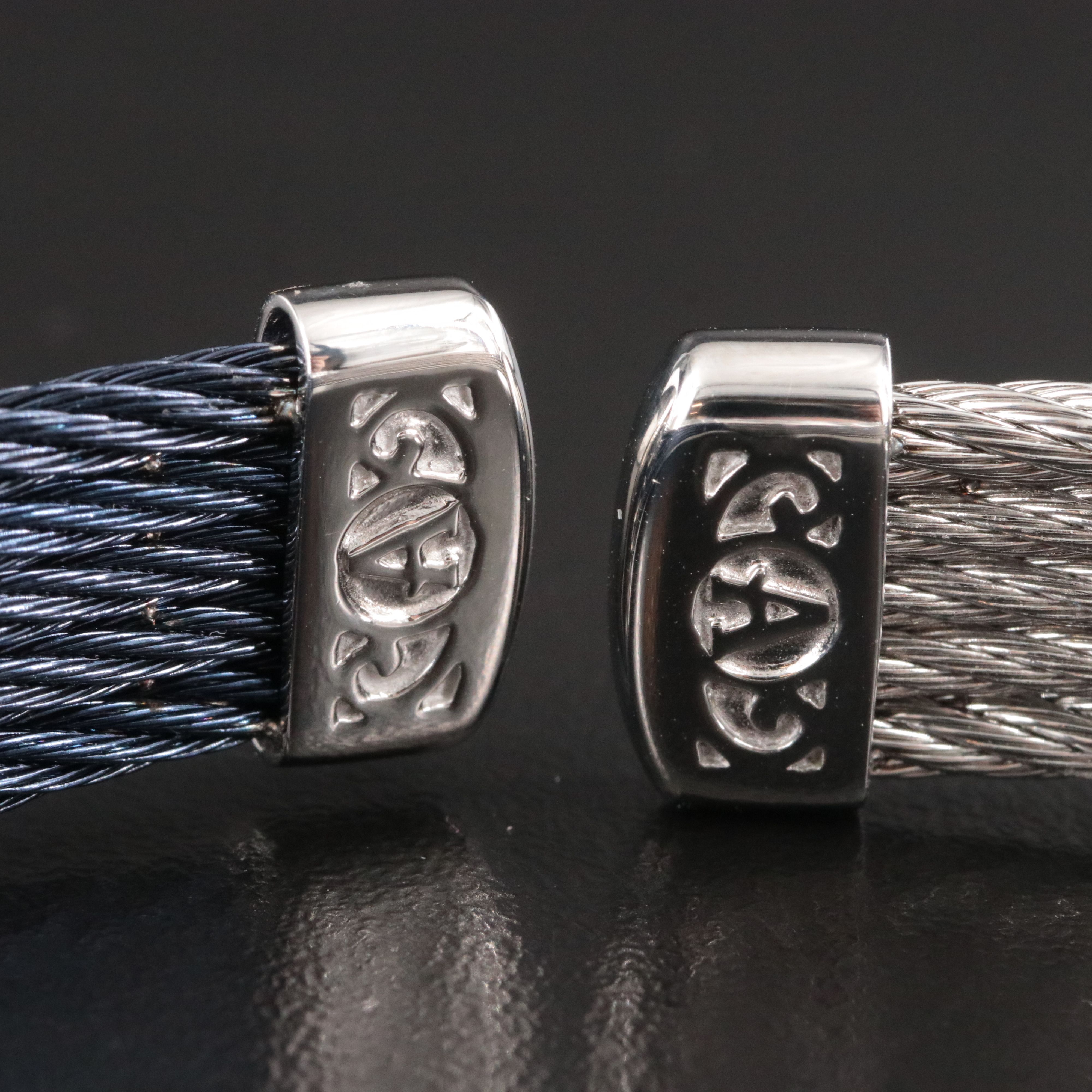 Alor Stainless Steel Cuff with 18K Diamond Accent