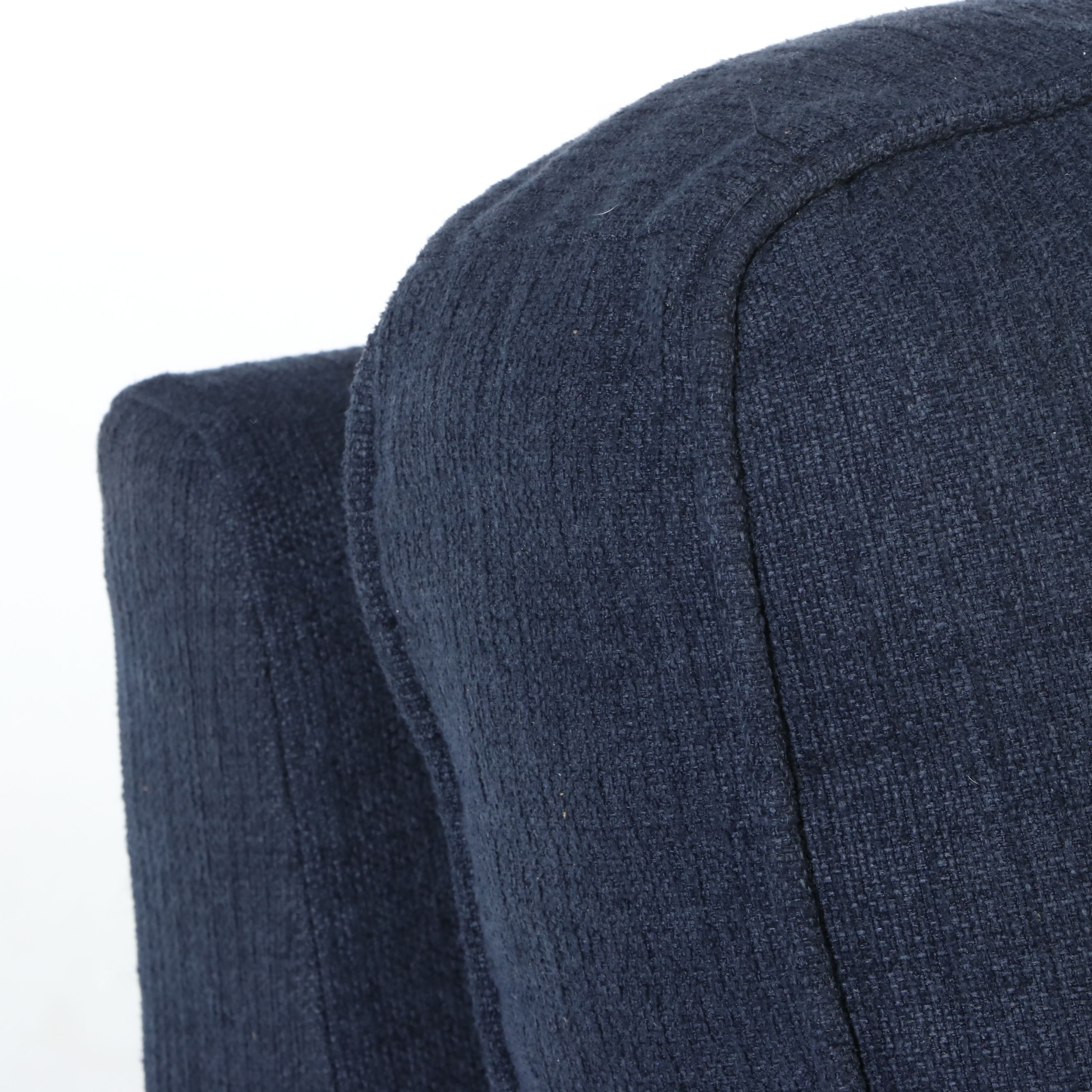 Contemporary Pier 1 Navy Blue Upholstered Armchair