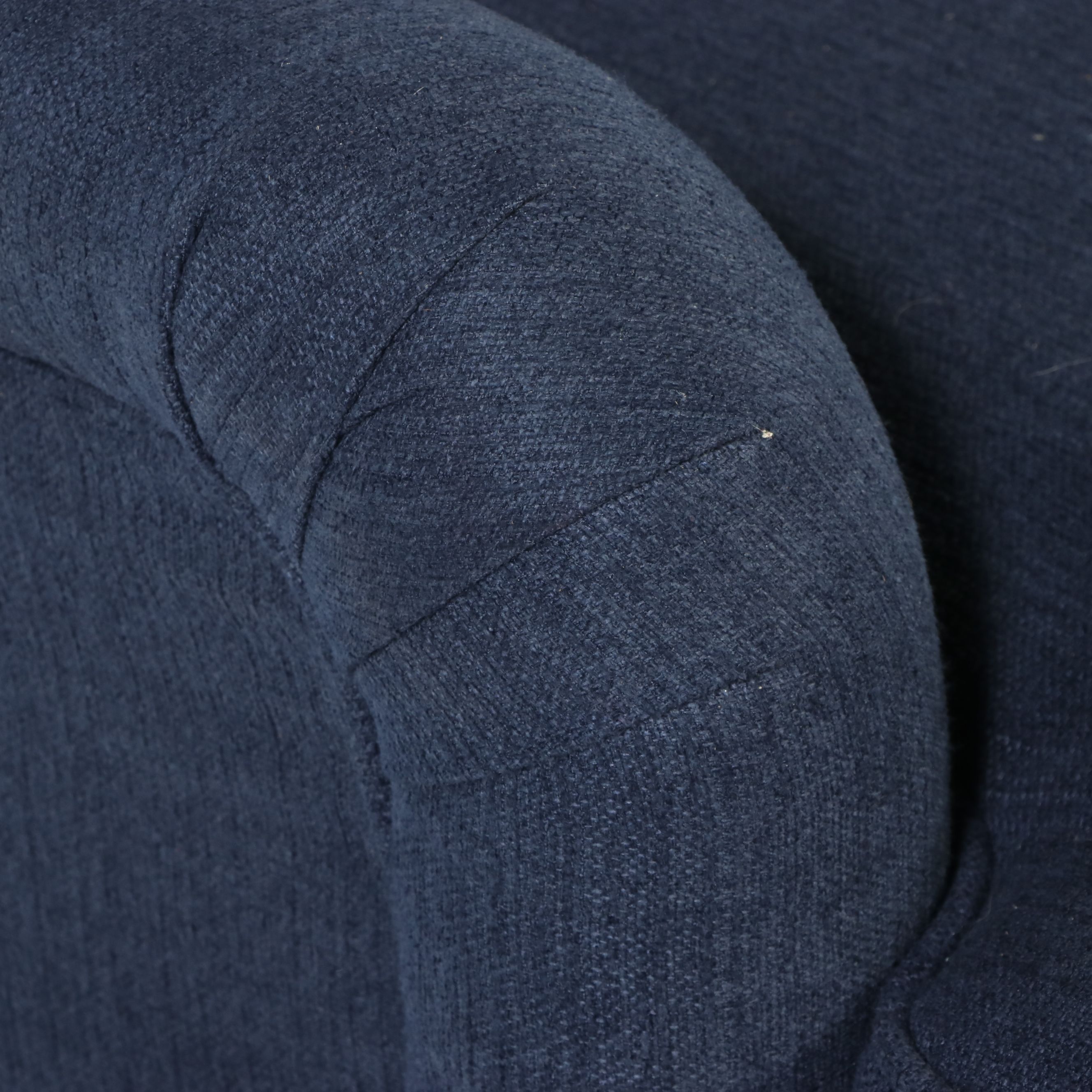 Contemporary Pier 1 Navy Blue Upholstered Armchair