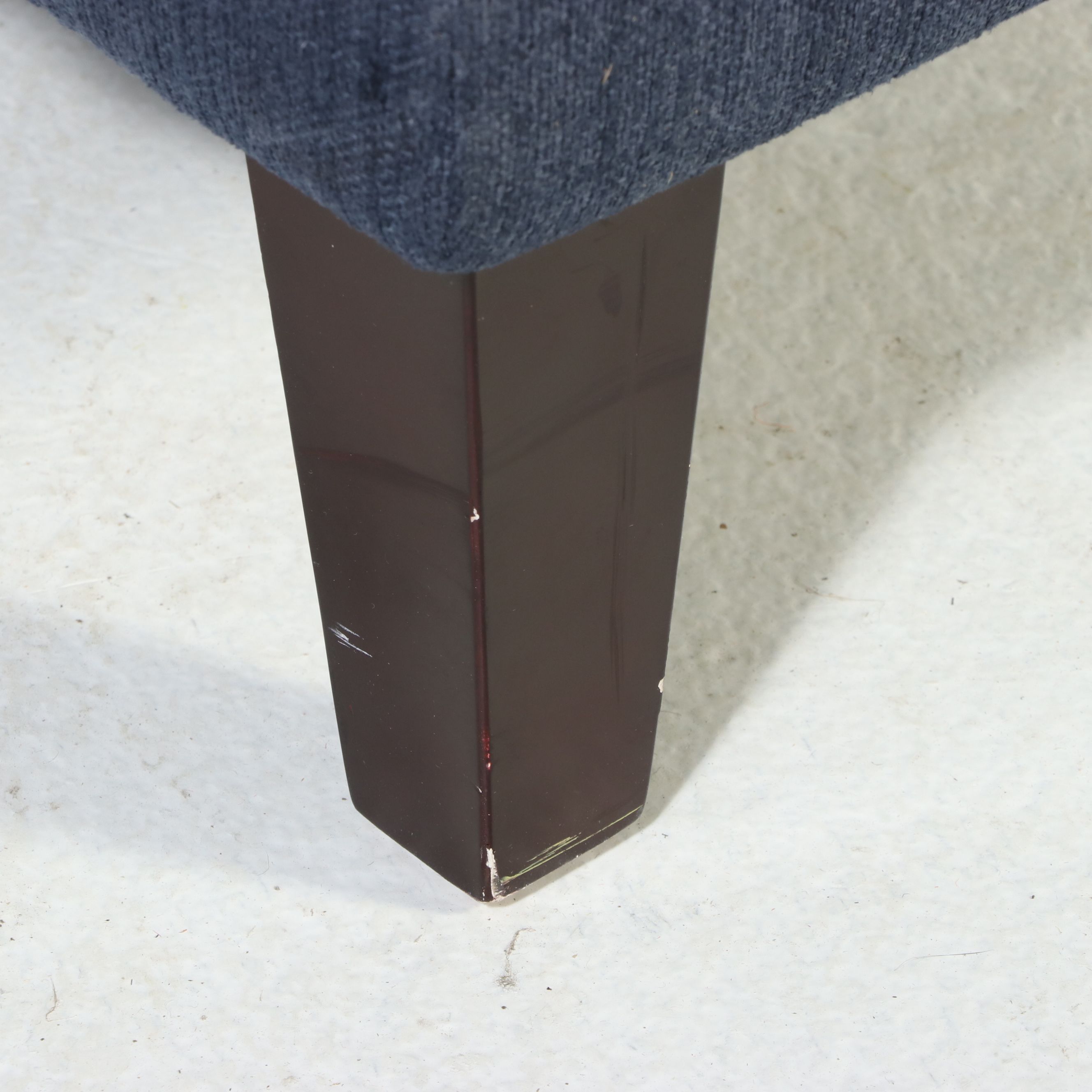 Contemporary Pier 1 Navy Blue Upholstered Armchair