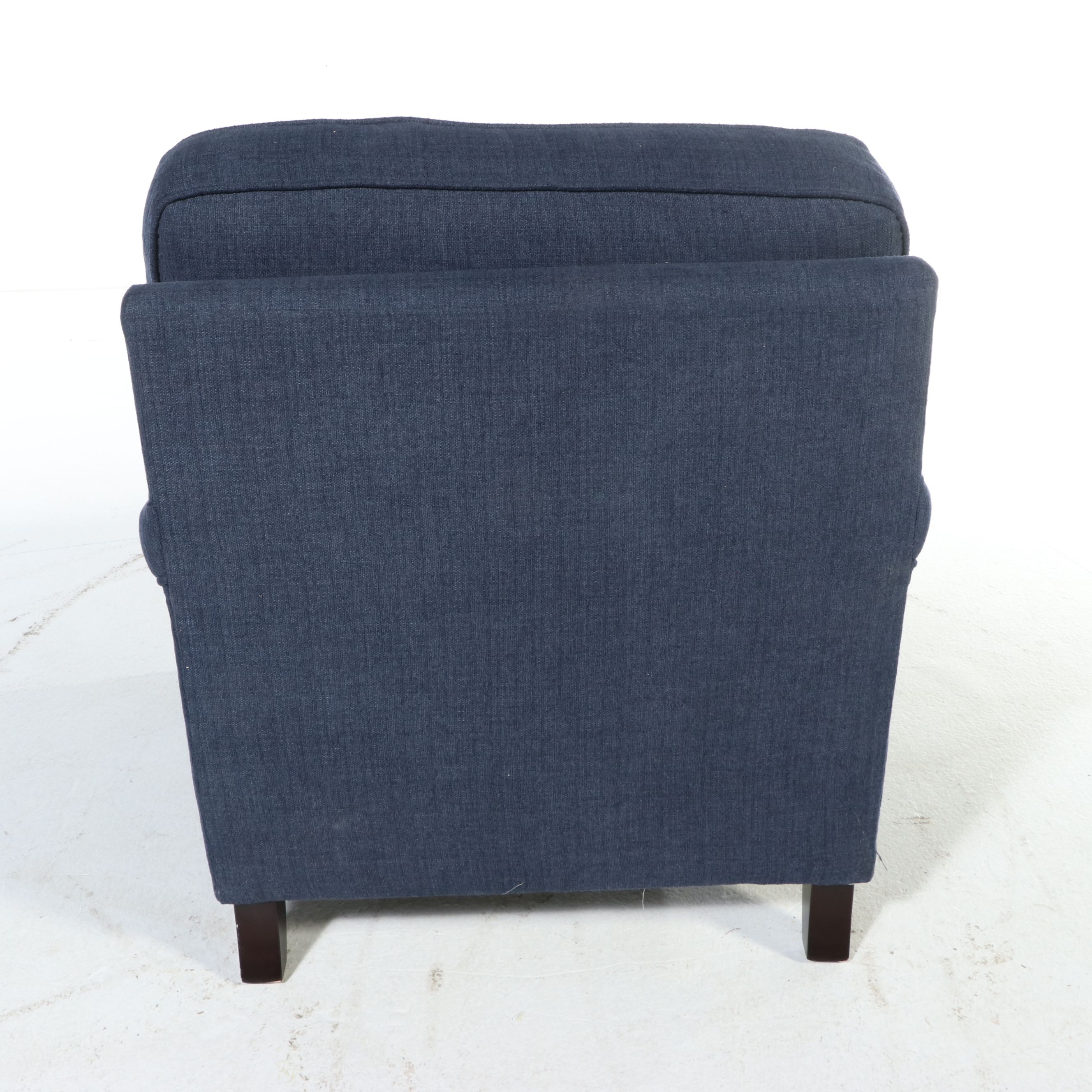 Contemporary Pier 1 Navy Blue Upholstered Armchair