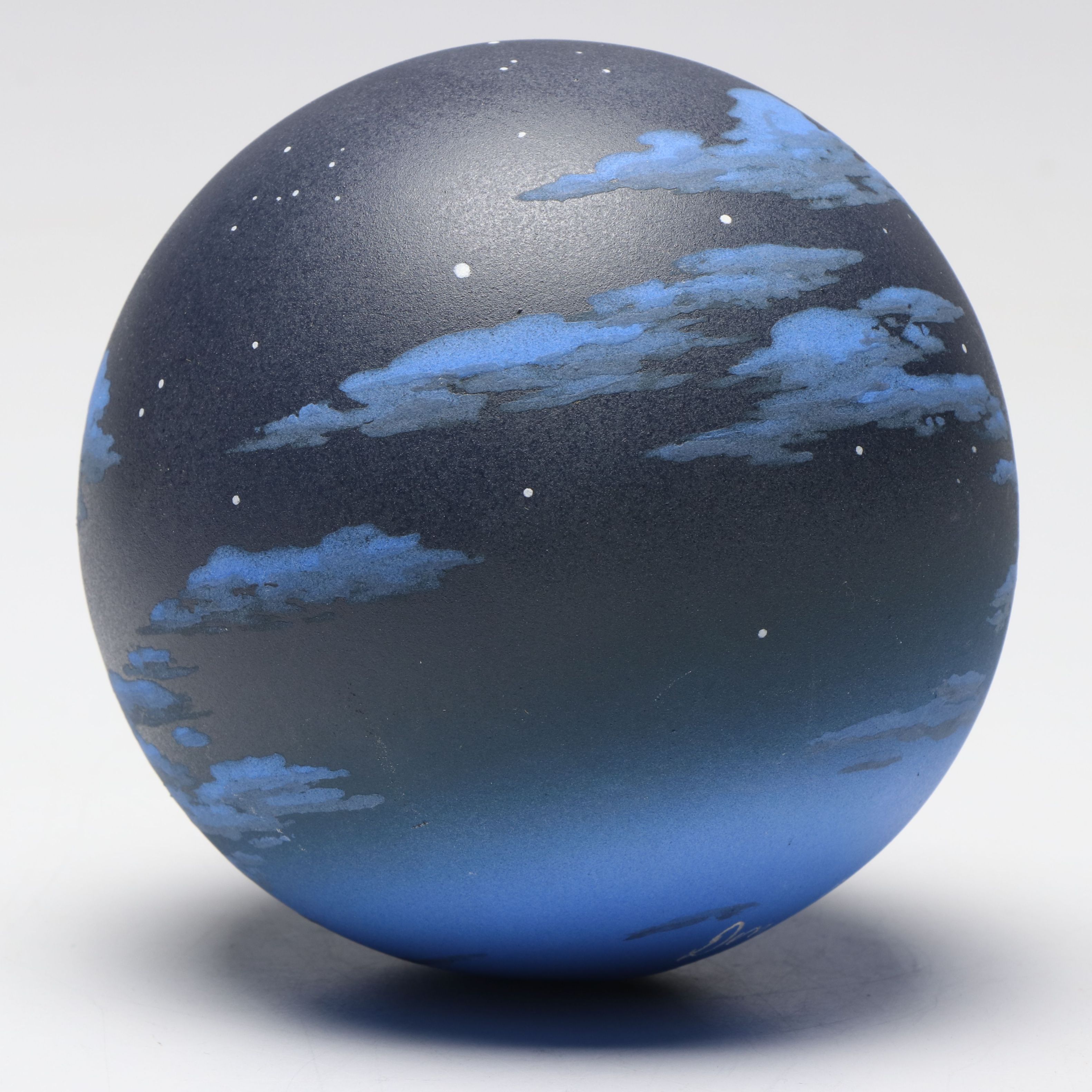 Don Jones Atmosphere Hand-Painted Ceramic Sphere, Late 20th/Early 21st Century