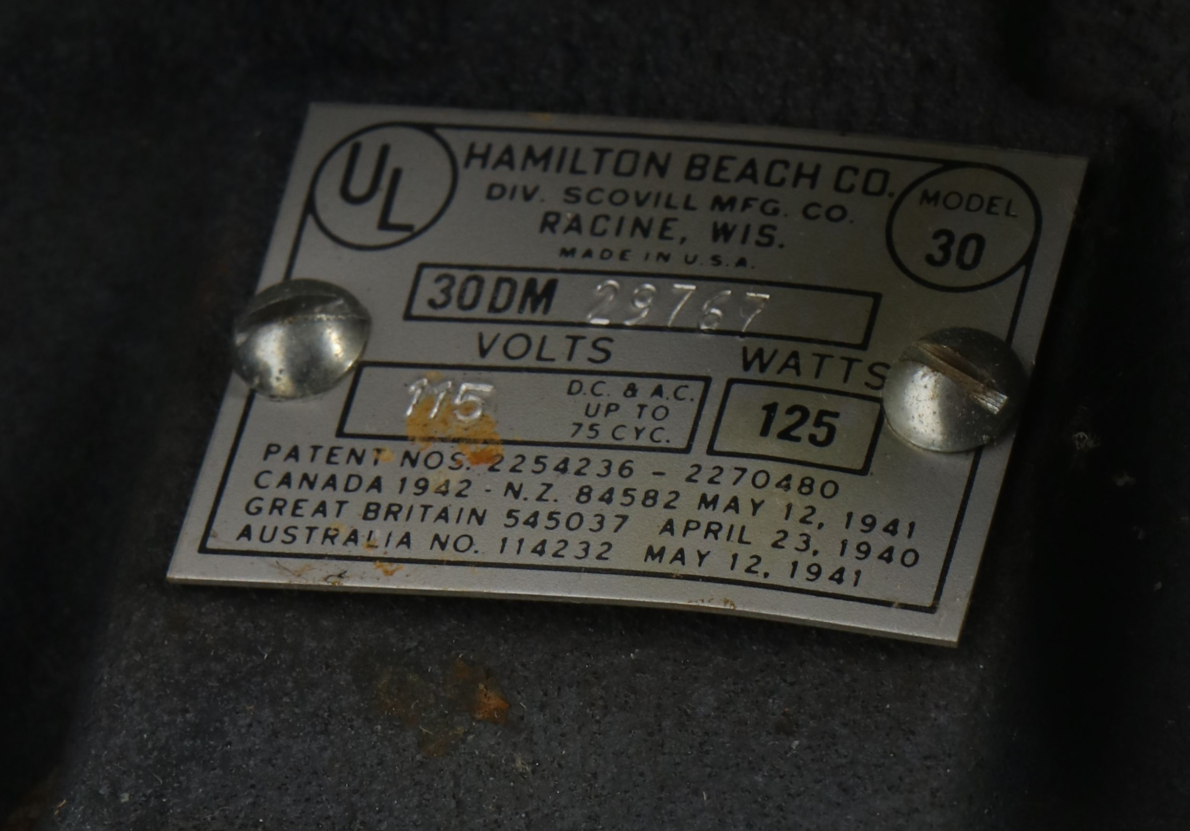 Hamilton Beach "DrinkMaster" Milkshake Mixer, Mid-20th Century