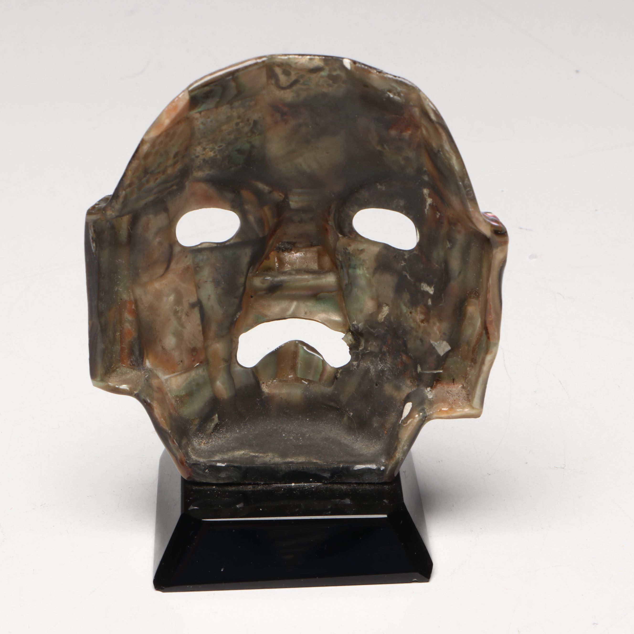 Mexican Aztec Style Abalone Funeral Death Mask