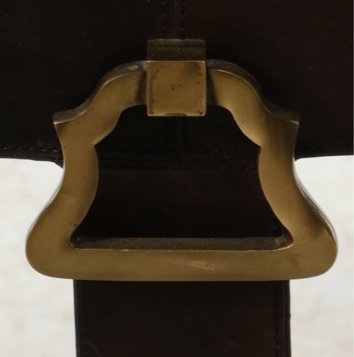 Jacques Adnet Inspired Table with Smoked Glass Top