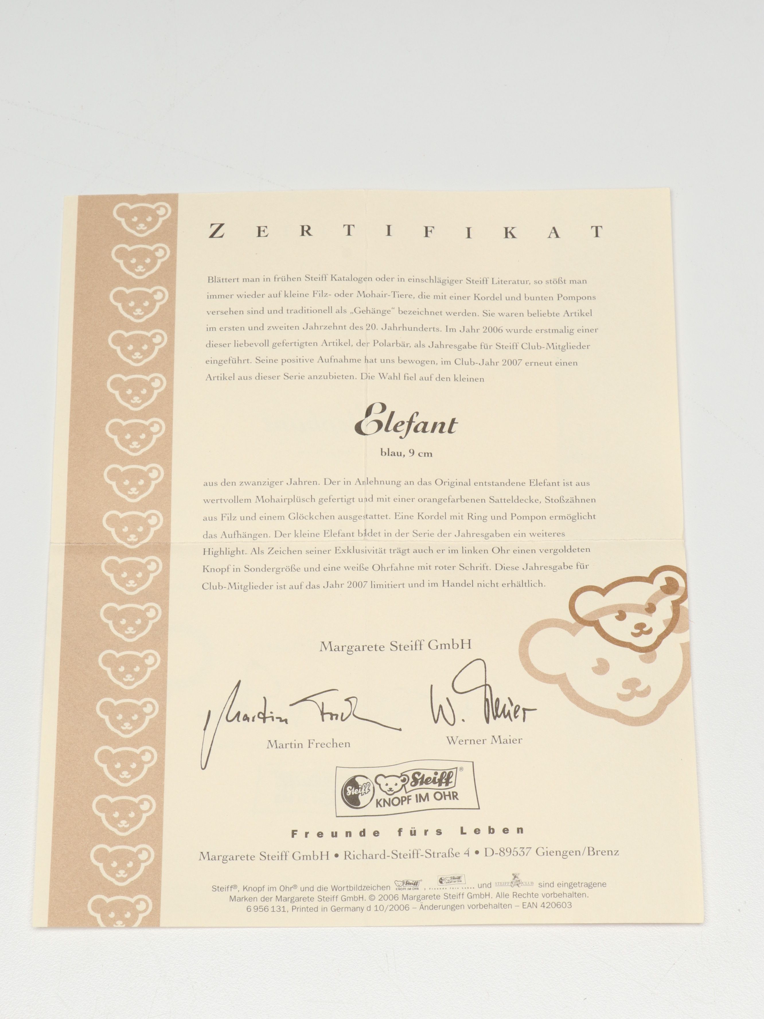 Steiff Mohair and Other Wool Elephants