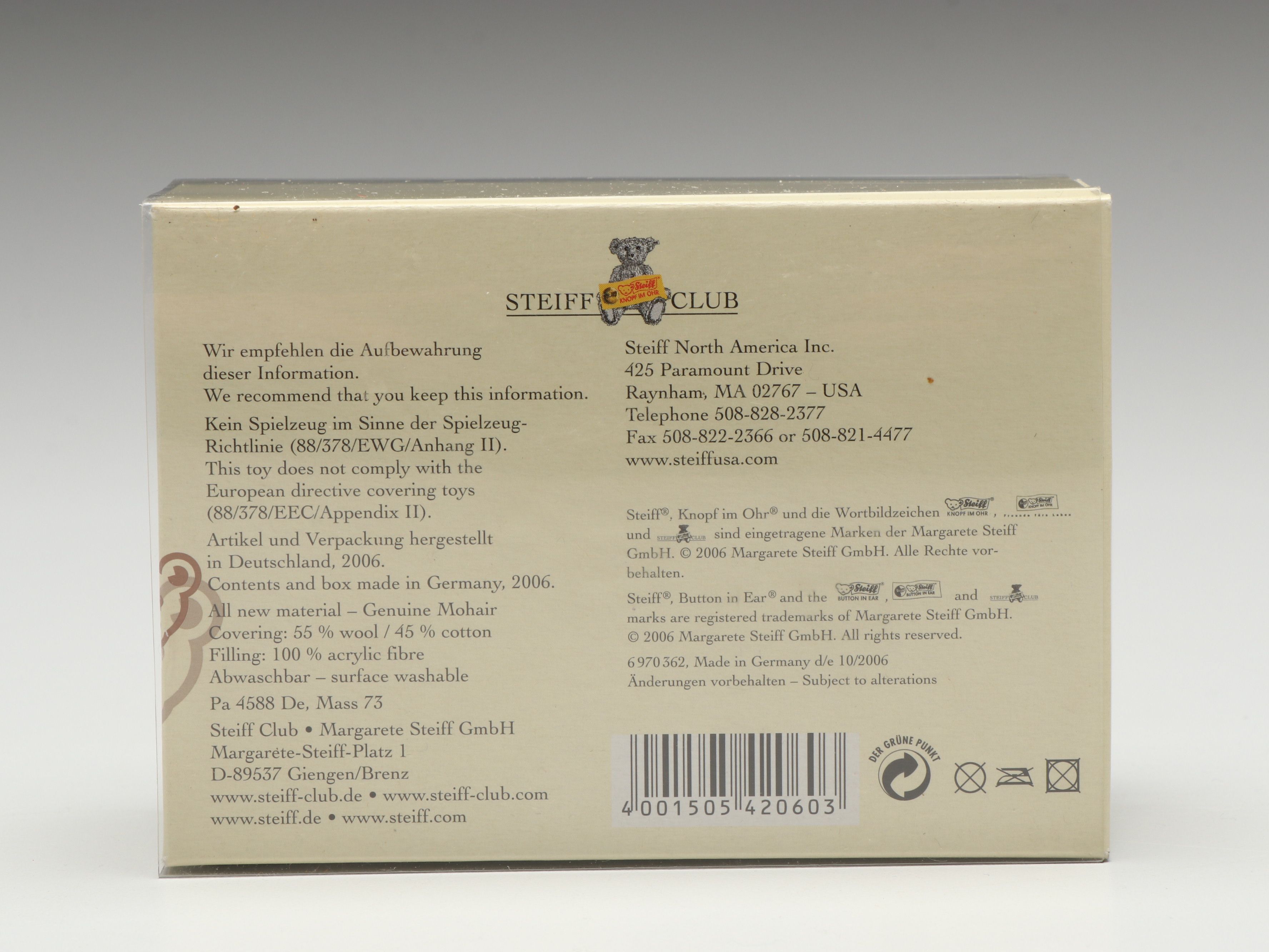 Steiff Mohair and Other Wool Elephants
