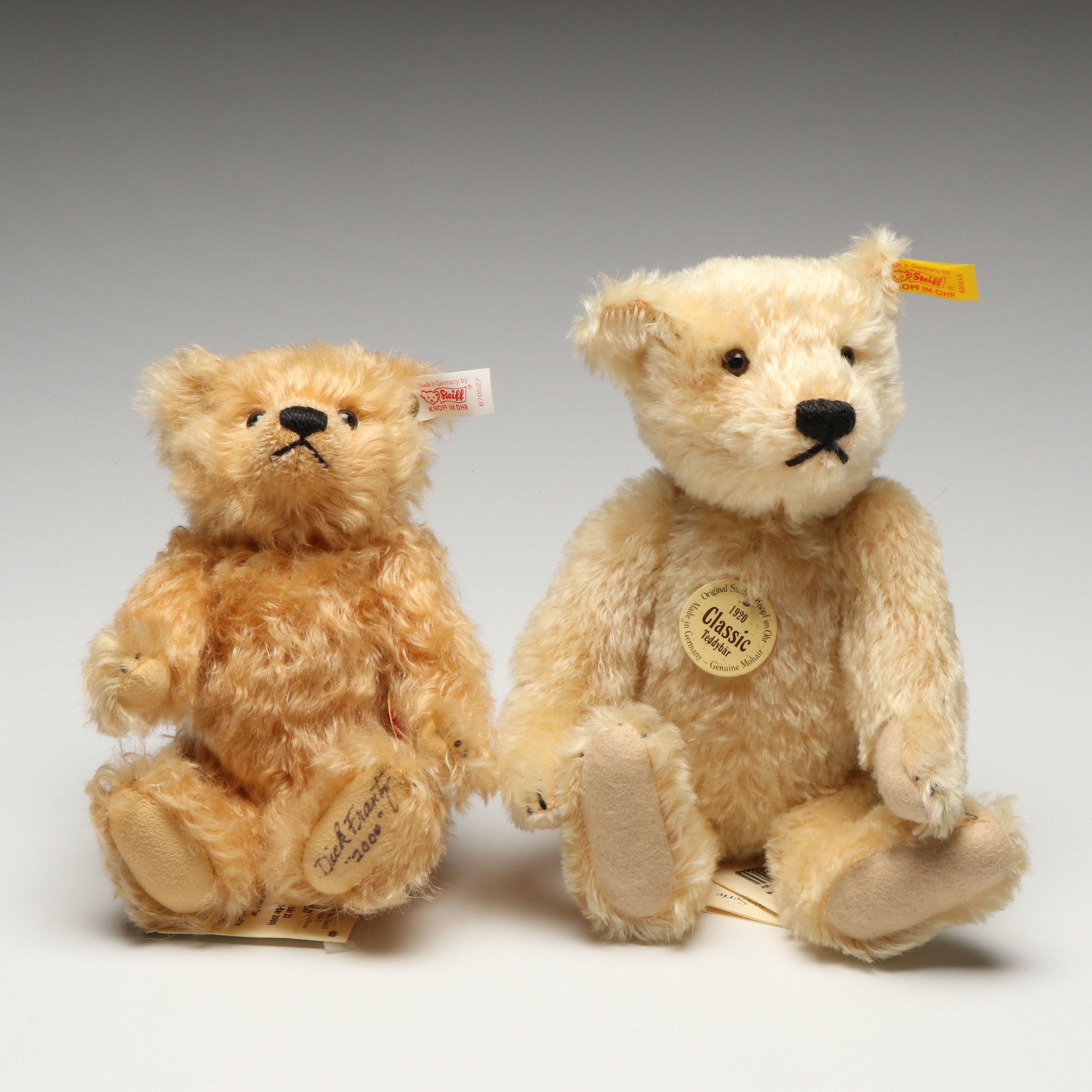 German Steiff Classic Mohair Teddy Bears
