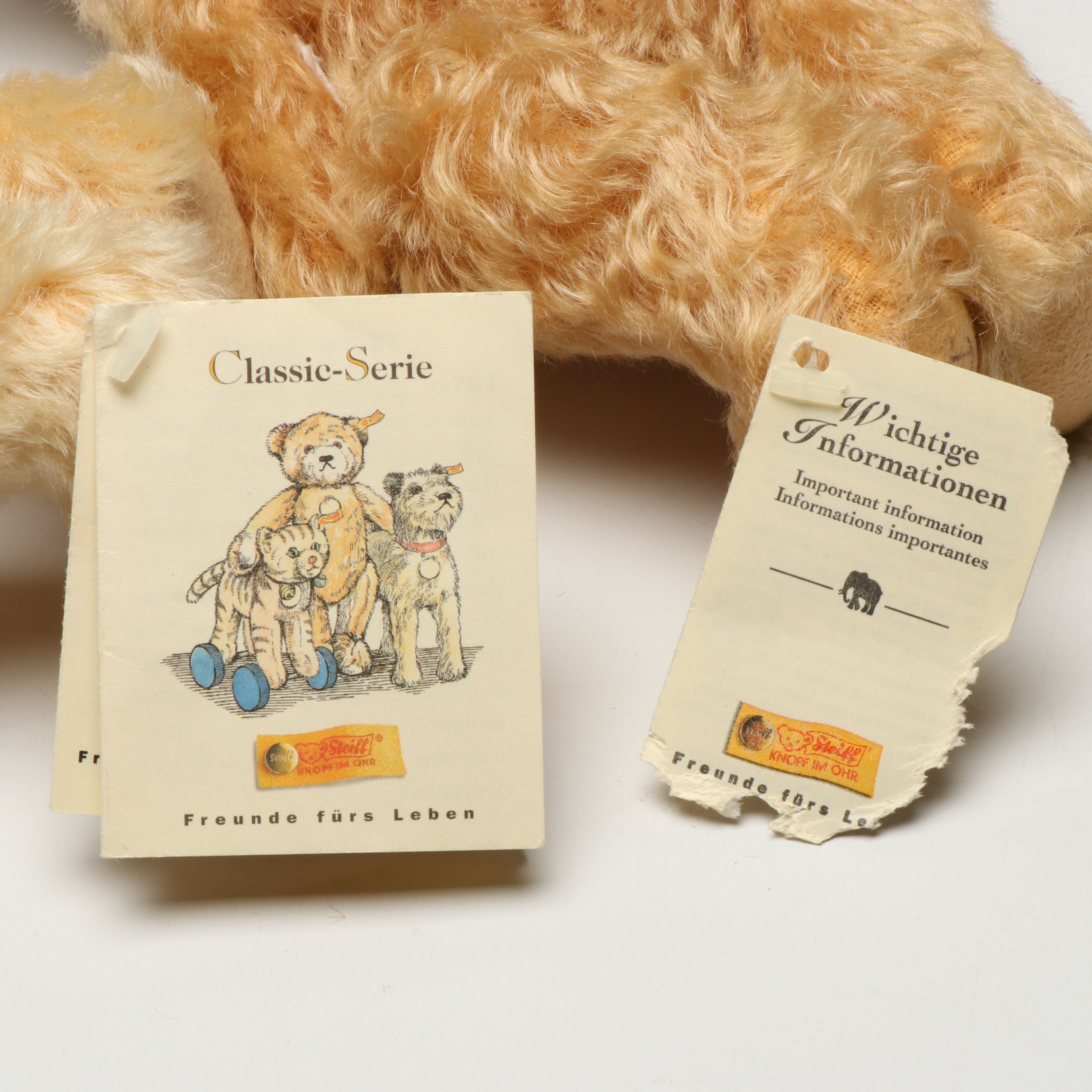 German Steiff Classic Mohair Teddy Bears