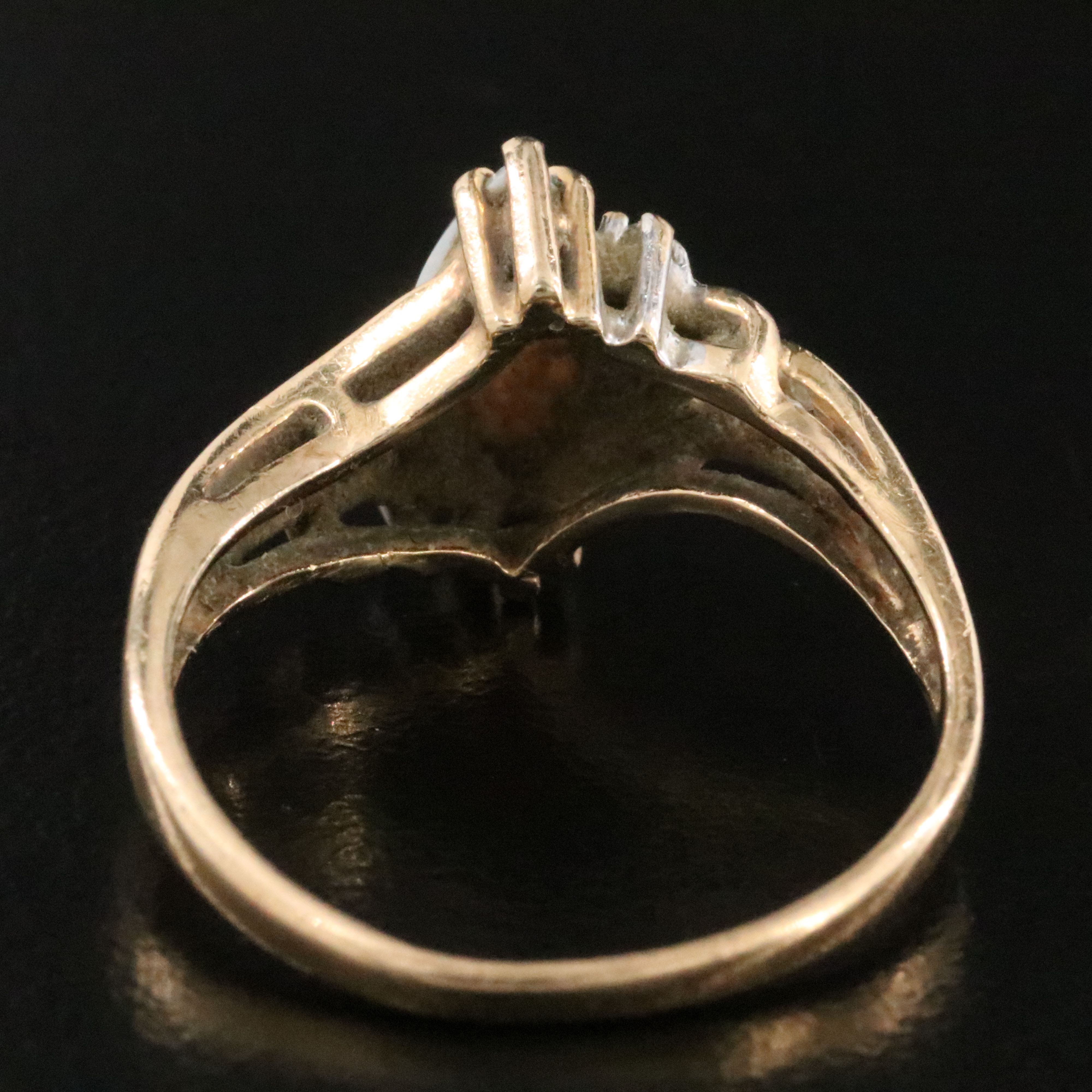 14K Opal and Diamond Ring