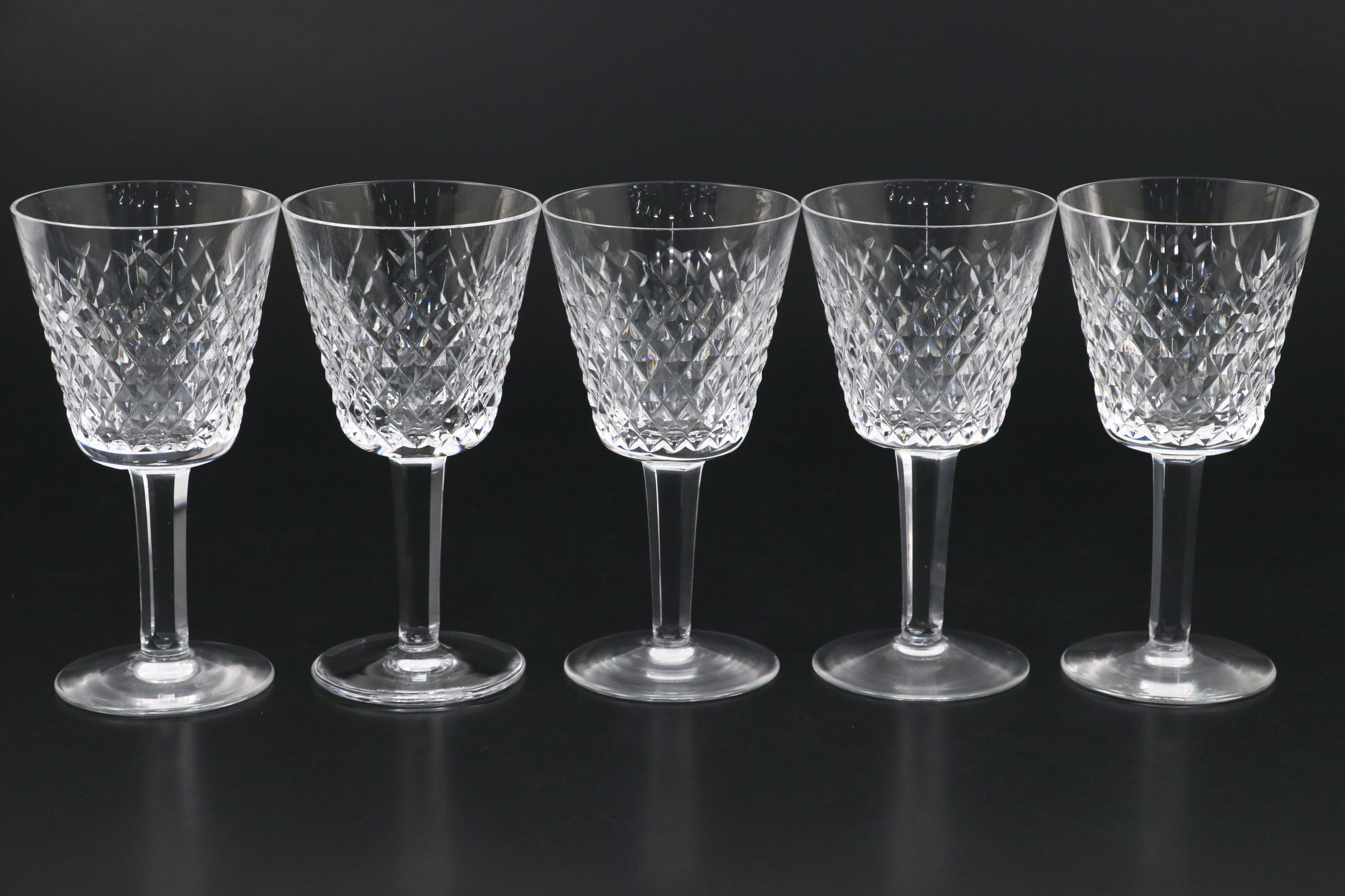 Waterford "Alana" Crystal Wine Decanter and Claret Glasses