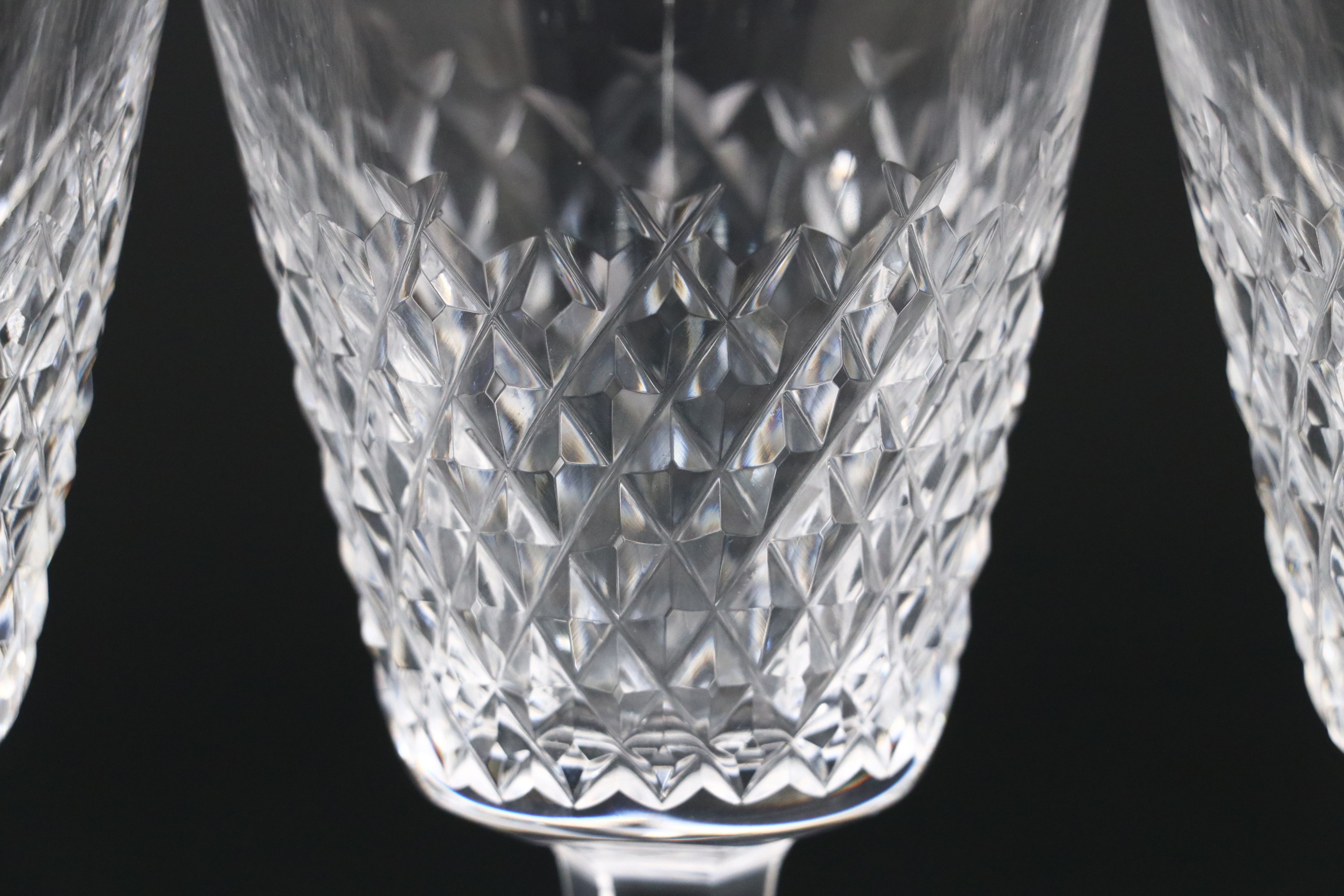 Waterford "Alana" Crystal Wine Decanter and Claret Glasses