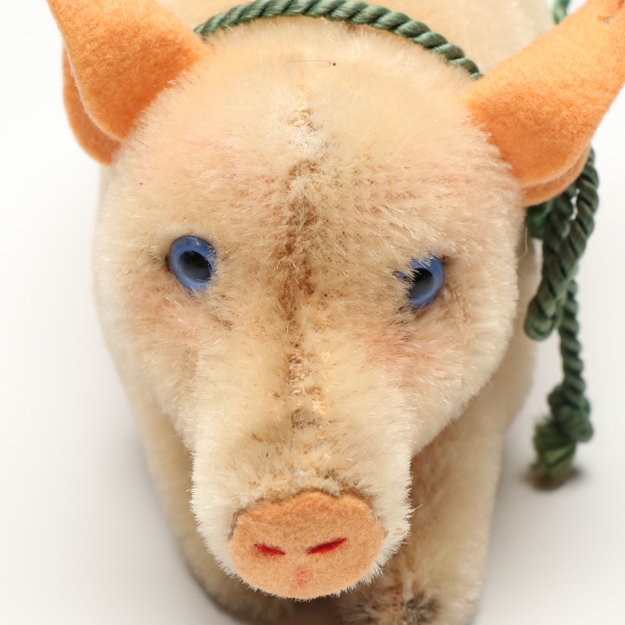 Steiff "Baba Black Sheep" and "Jolanthe Pig" Mohair Stuffed Toys