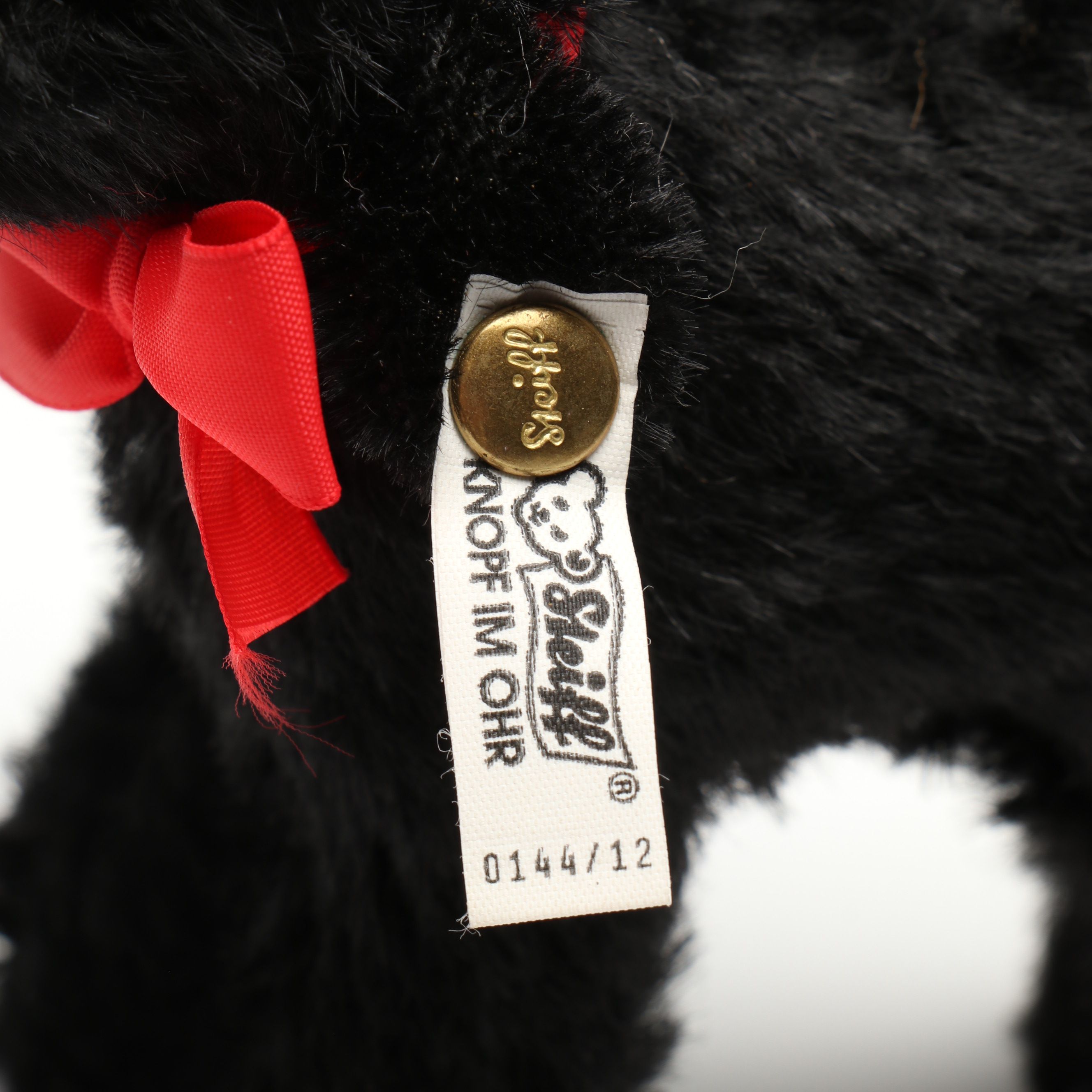 Steiff "Baba Black Sheep" and "Jolanthe Pig" Mohair Stuffed Toys