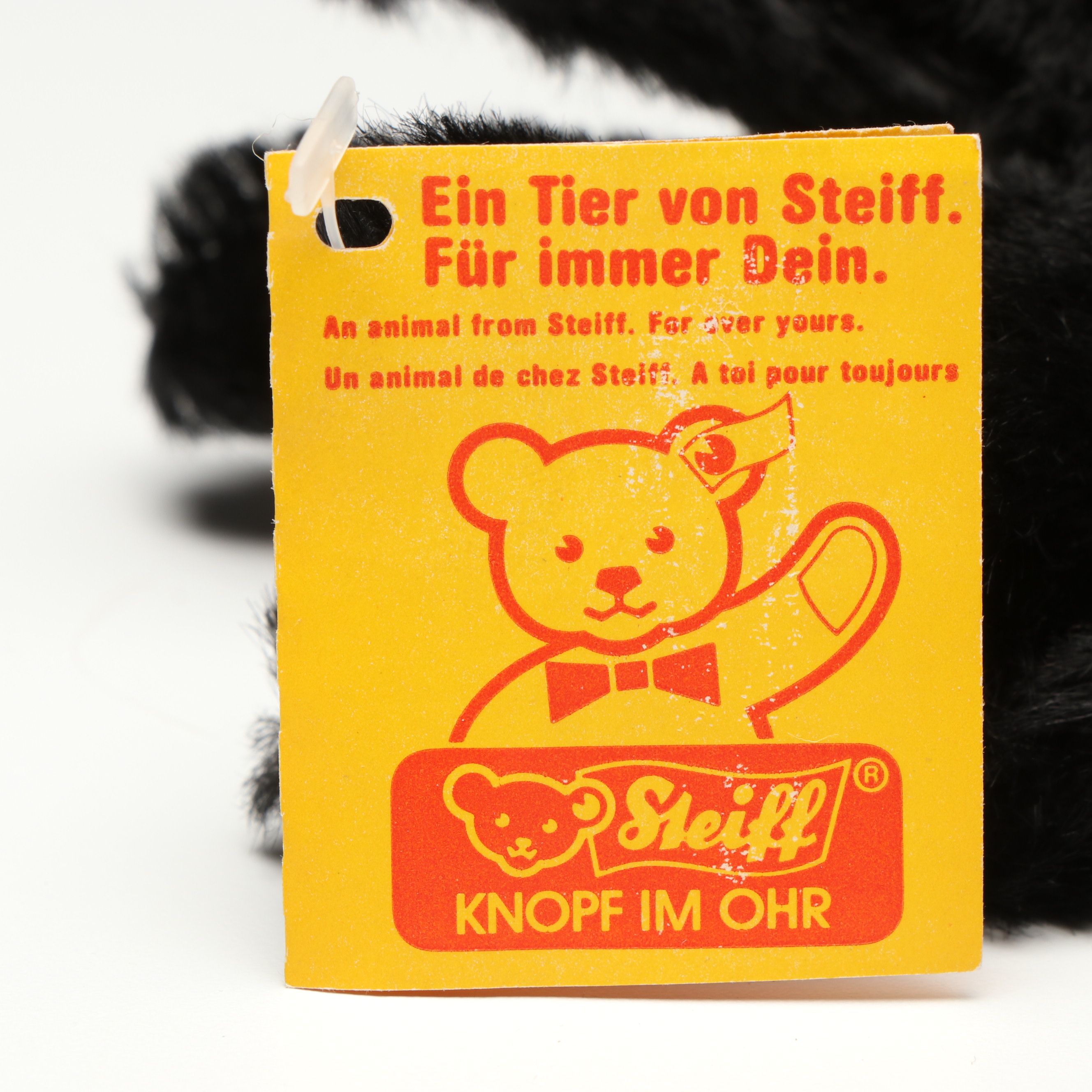Steiff "Baba Black Sheep" and "Jolanthe Pig" Mohair Stuffed Toys