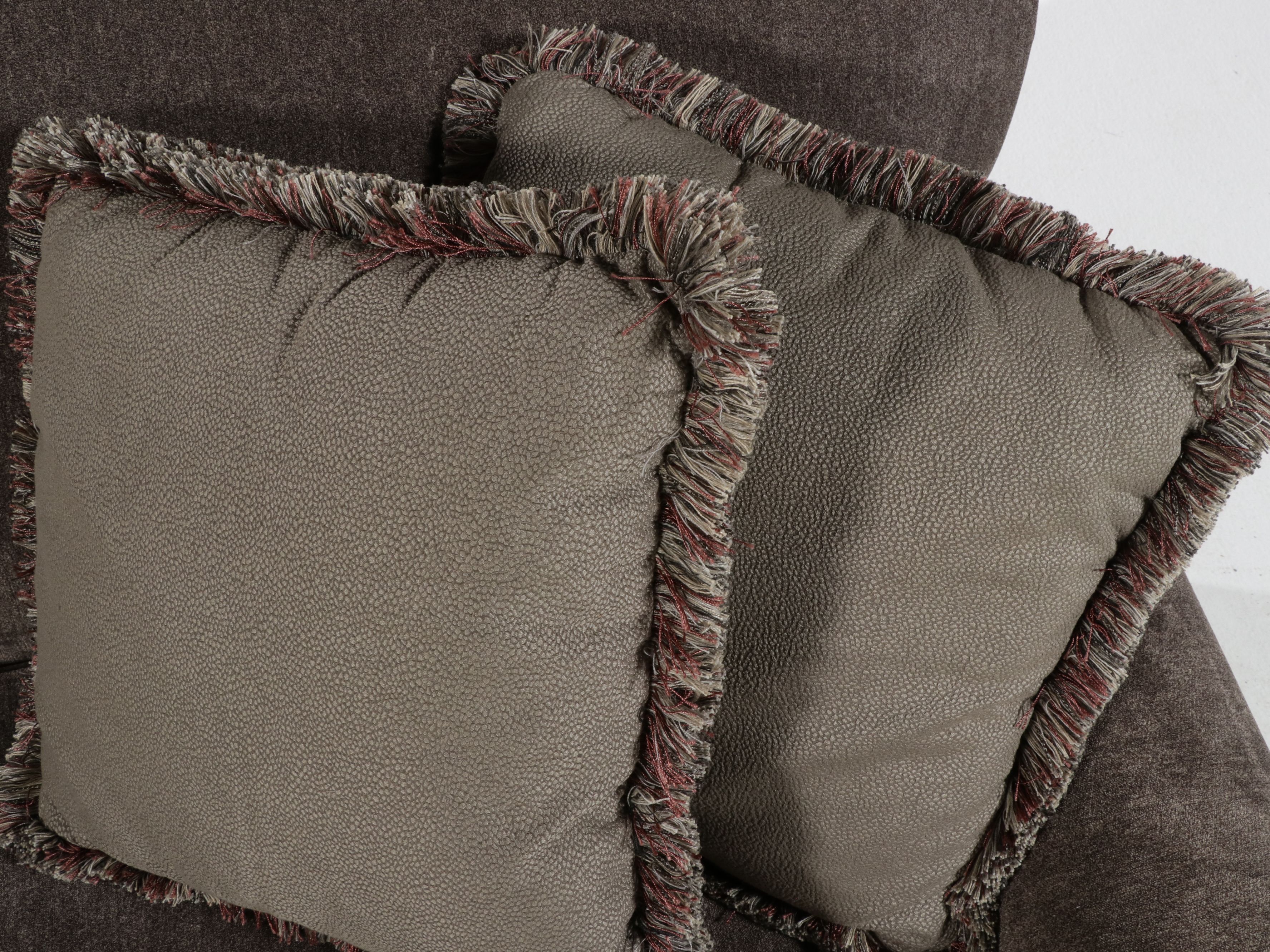 Bassett Furniture Transitional Velvet Sofa