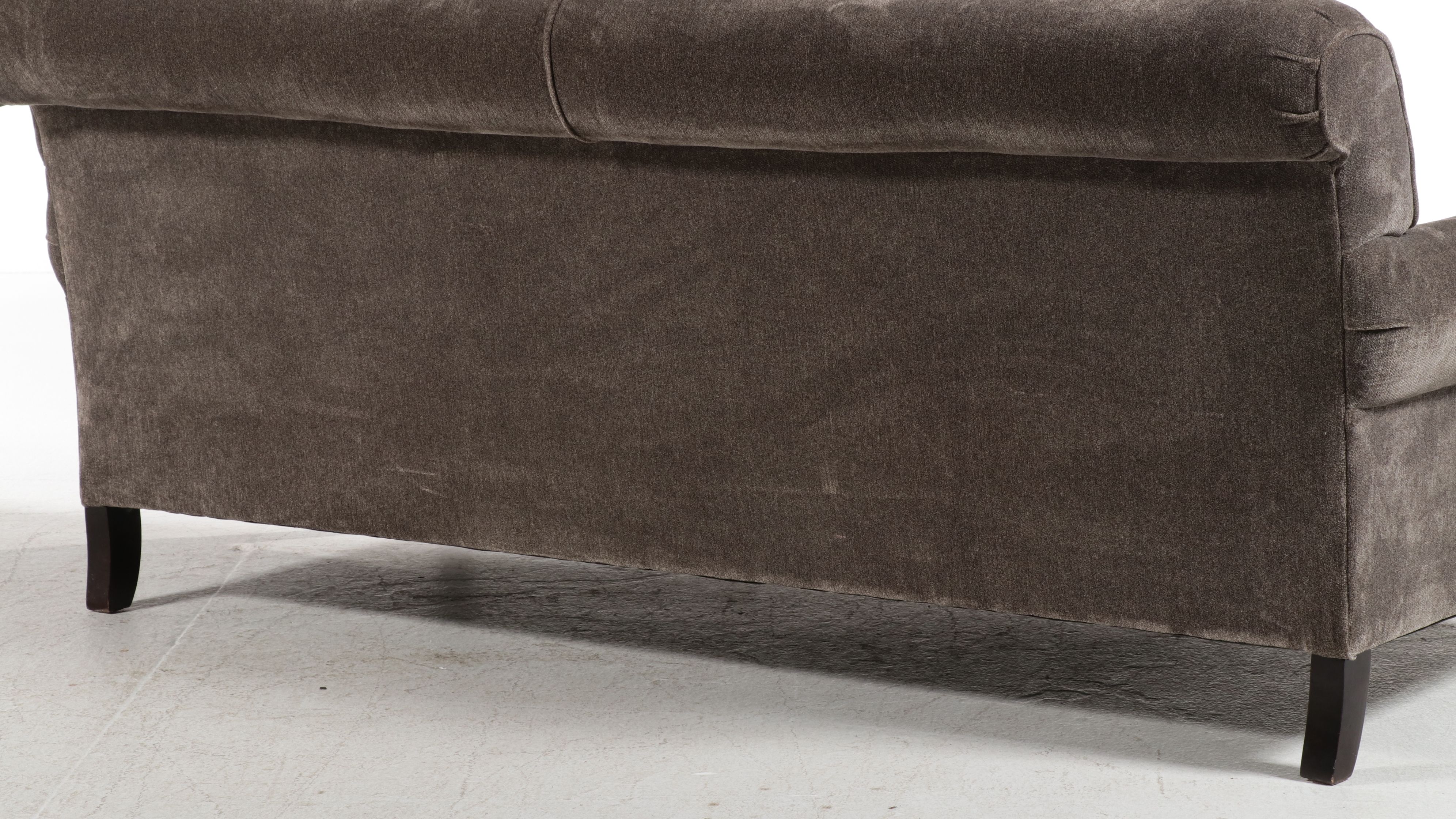 Bassett Furniture Transitional Velvet Sofa