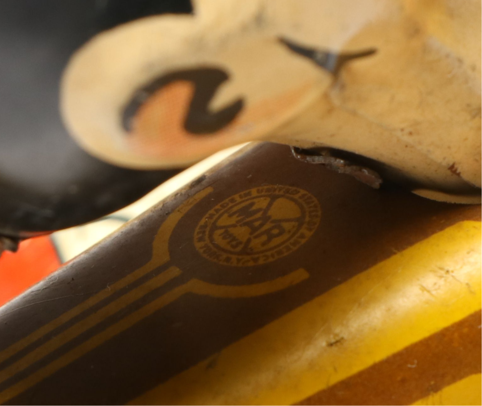 Marx "Rookie Pilot" Wind Up Tin Toy Airplane, 1940s