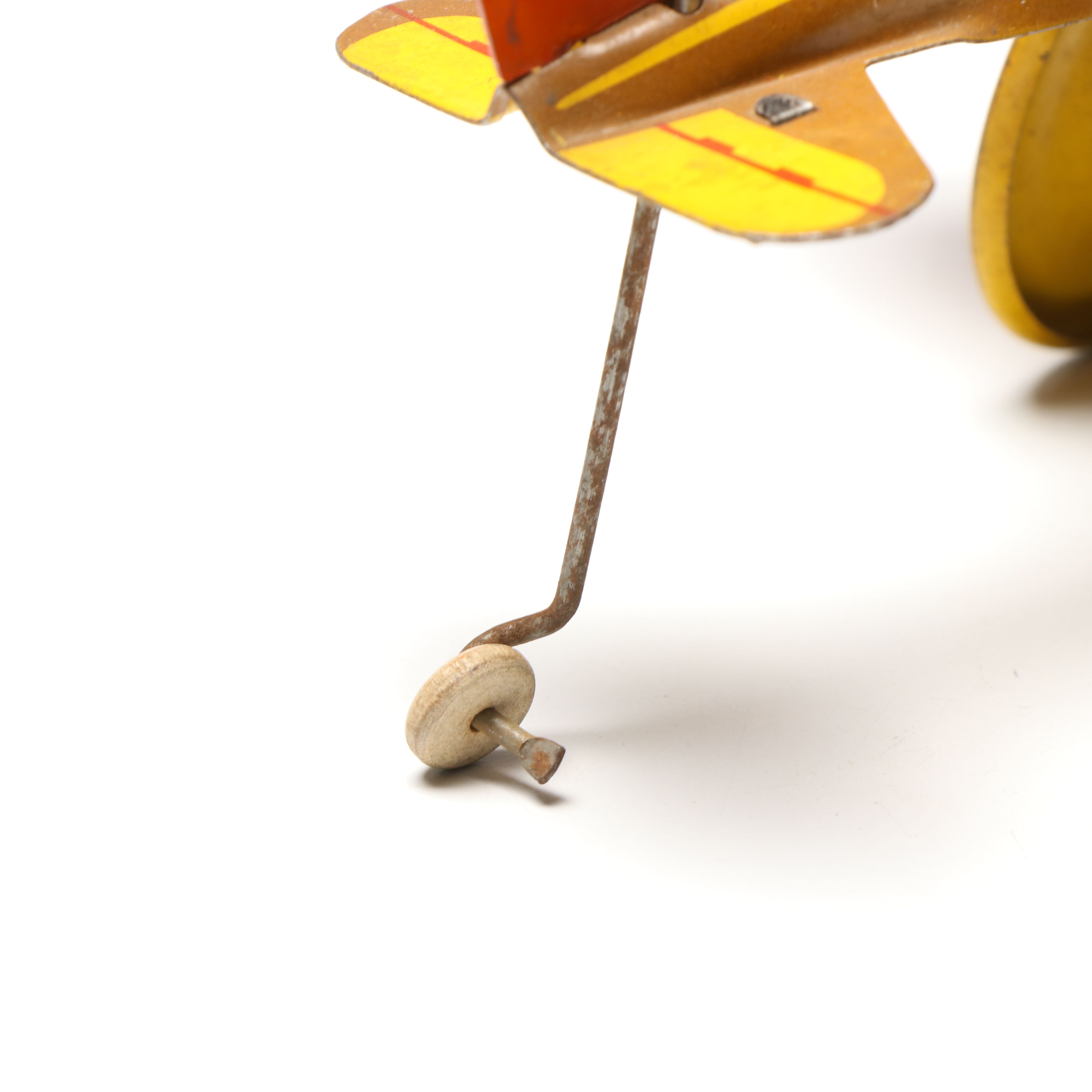 Marx "Rookie Pilot" Wind Up Tin Toy Airplane, 1940s