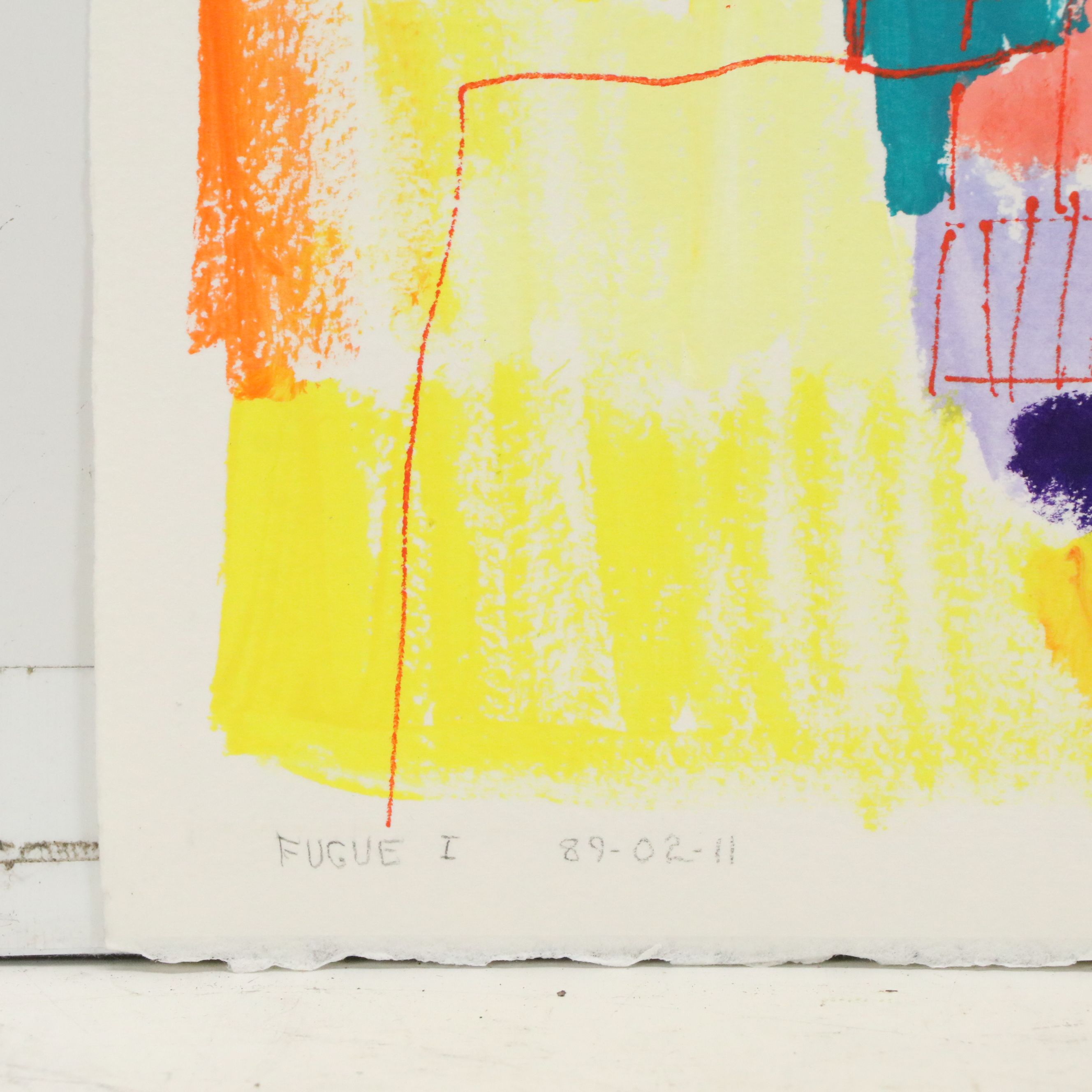 Rosemarie Bloch Acrylic Painting "Fugue I," 1989